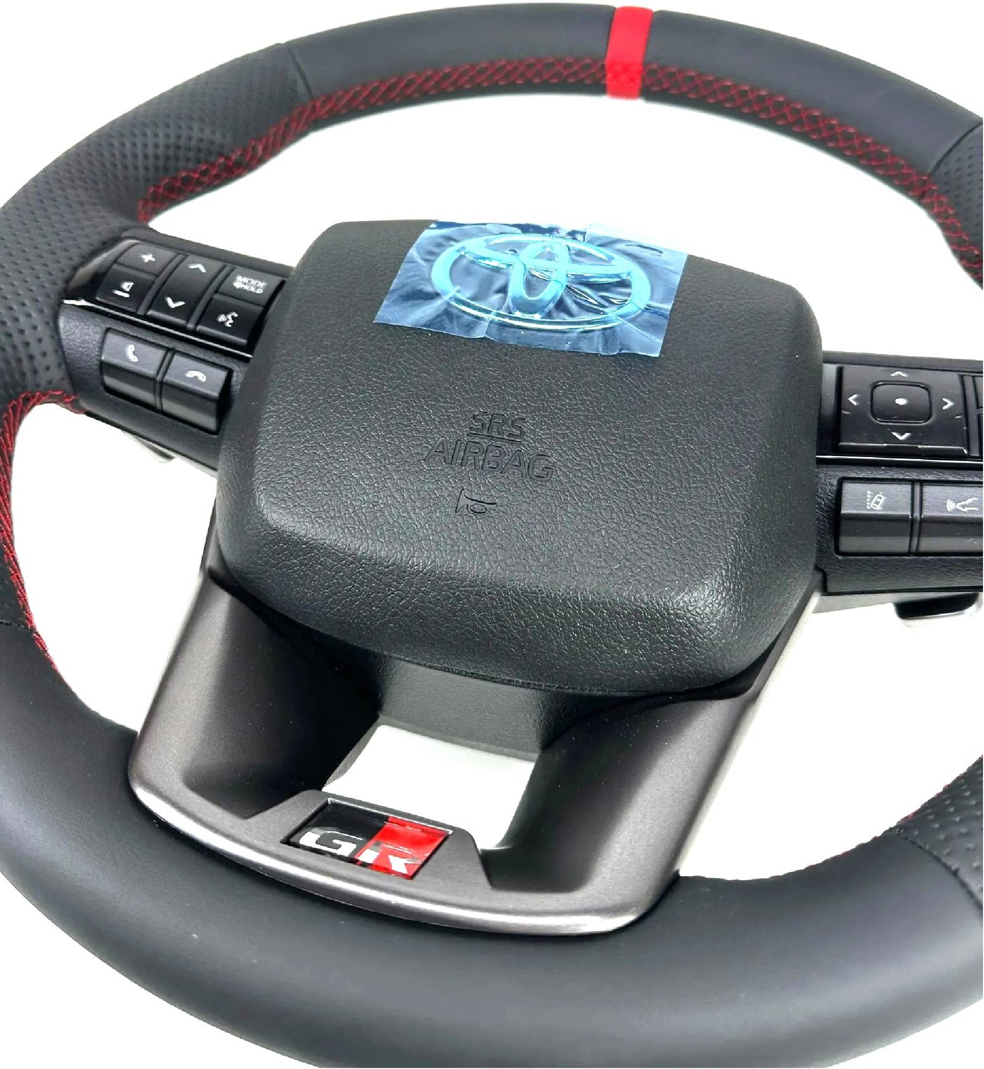 Lederlenkrad mit Heizung, Airbag und Spirale für Toyota Hilux GR
