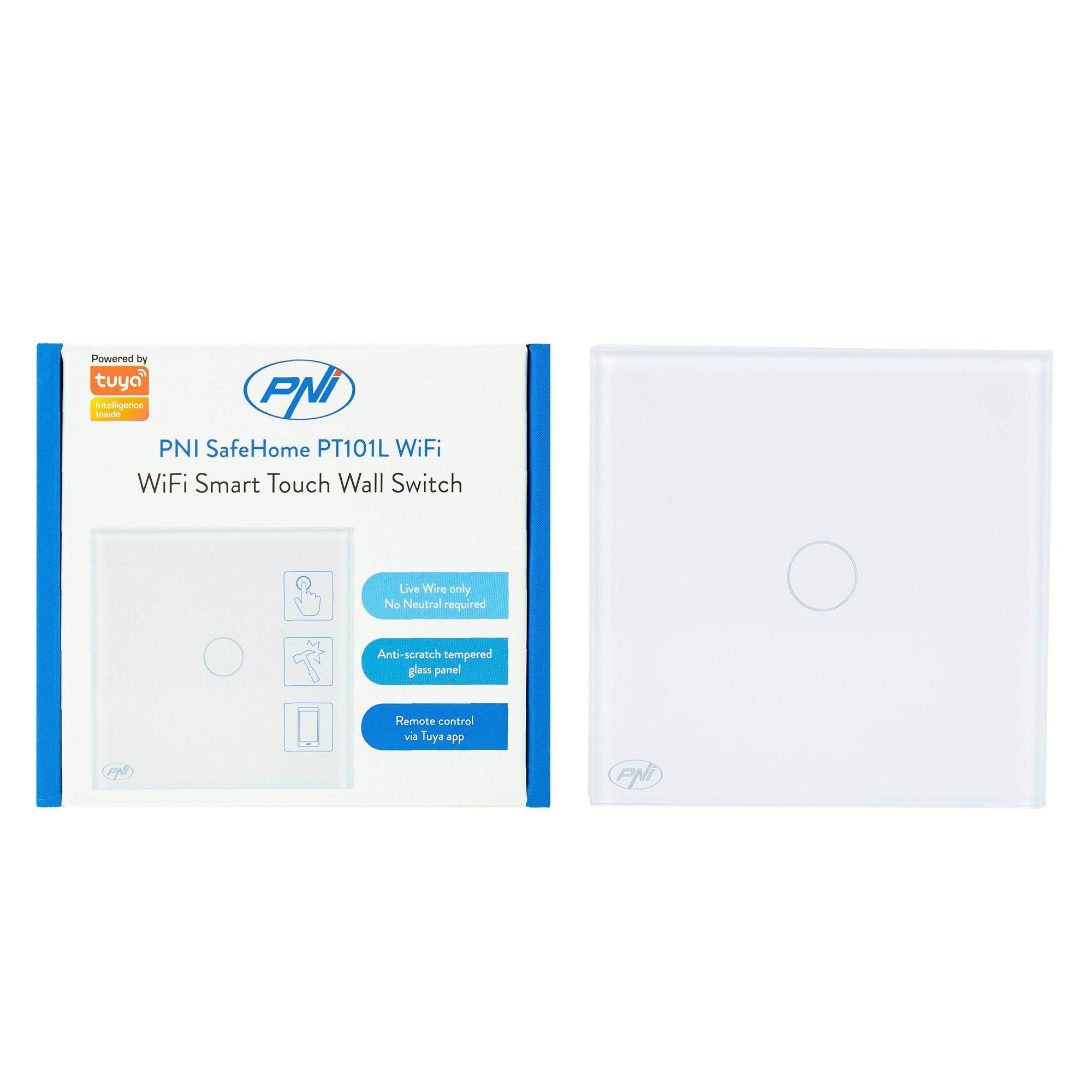 PNI SafeHome PT10 WiFi-Smart-Relais, EIN / AUS 230 V 10 A-Ausgang, Internetsteuerung, mobile Tuya Smart-Anwendung, Integration in intelligente