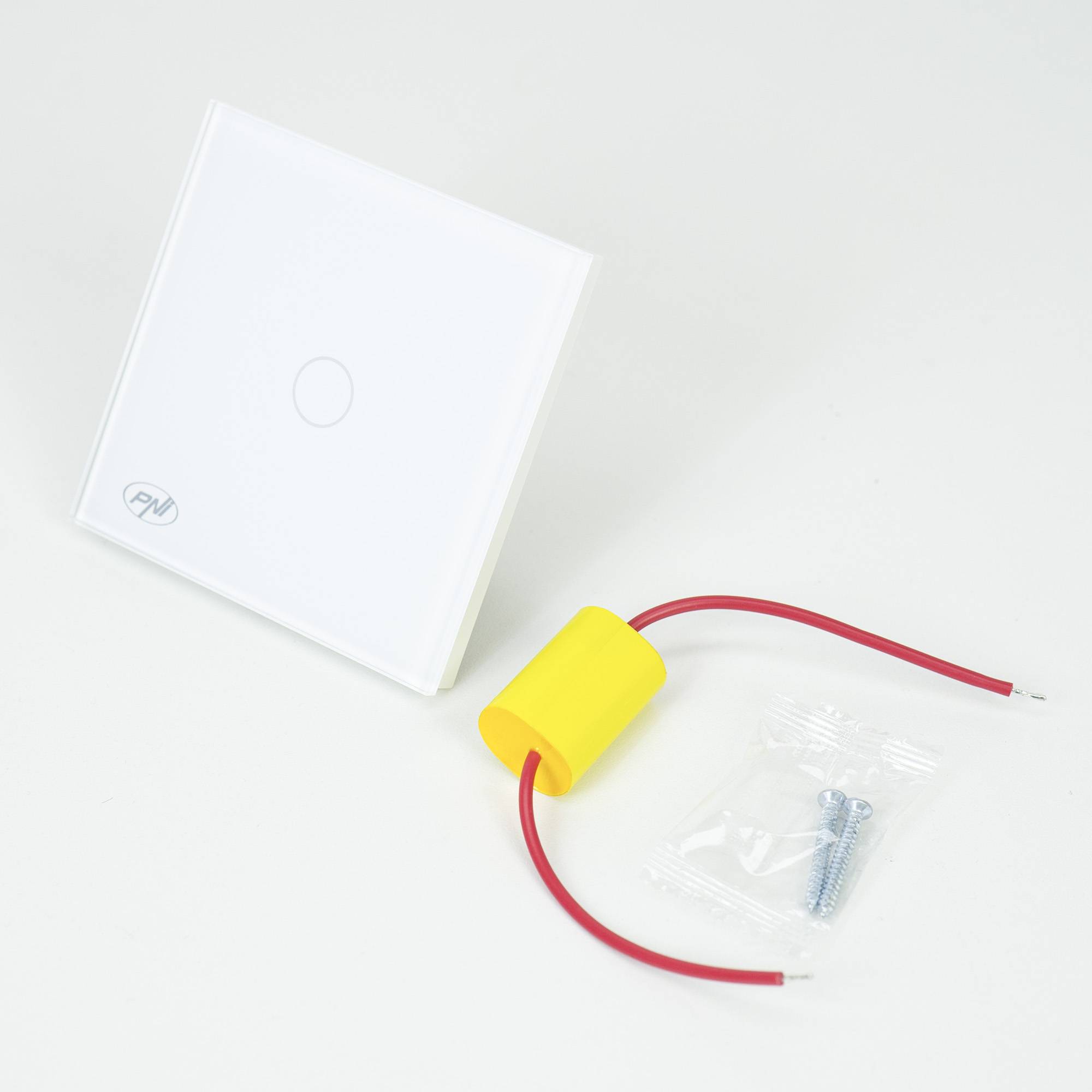 Intelligenter Touch-Schalter PNI SafeHome PT101L WiFi, 600 W, Steuerung über die Tuya Smart-Anwendung, kompatibel mit Alexa und Google Assistant –