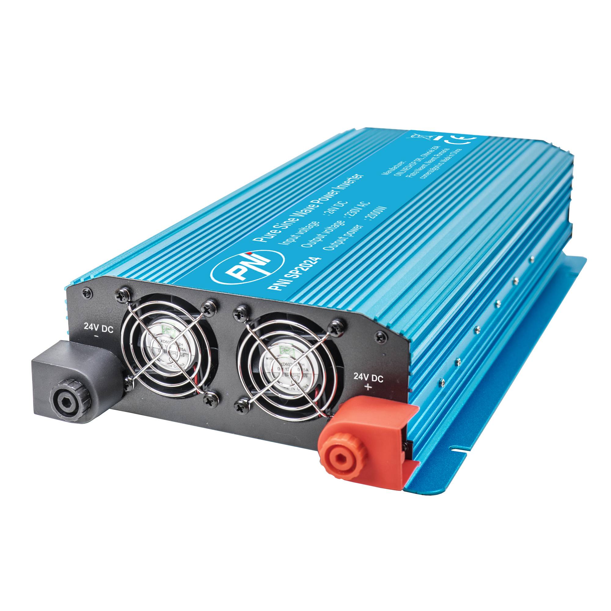 Spannungswandler PNI SP2024 24V Netzteil 230V Ausgang 2000W reine Sinuswelle