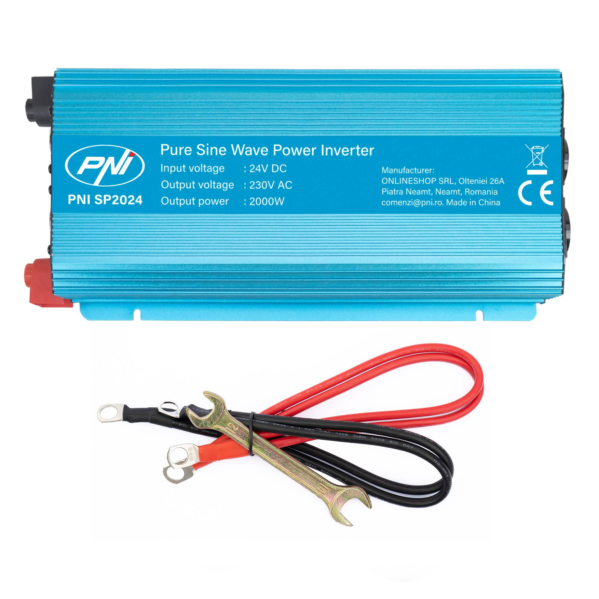Spannungswandler PNI SP2024 24V Netzteil 230V Ausgang 2000W reine Sinuswelle