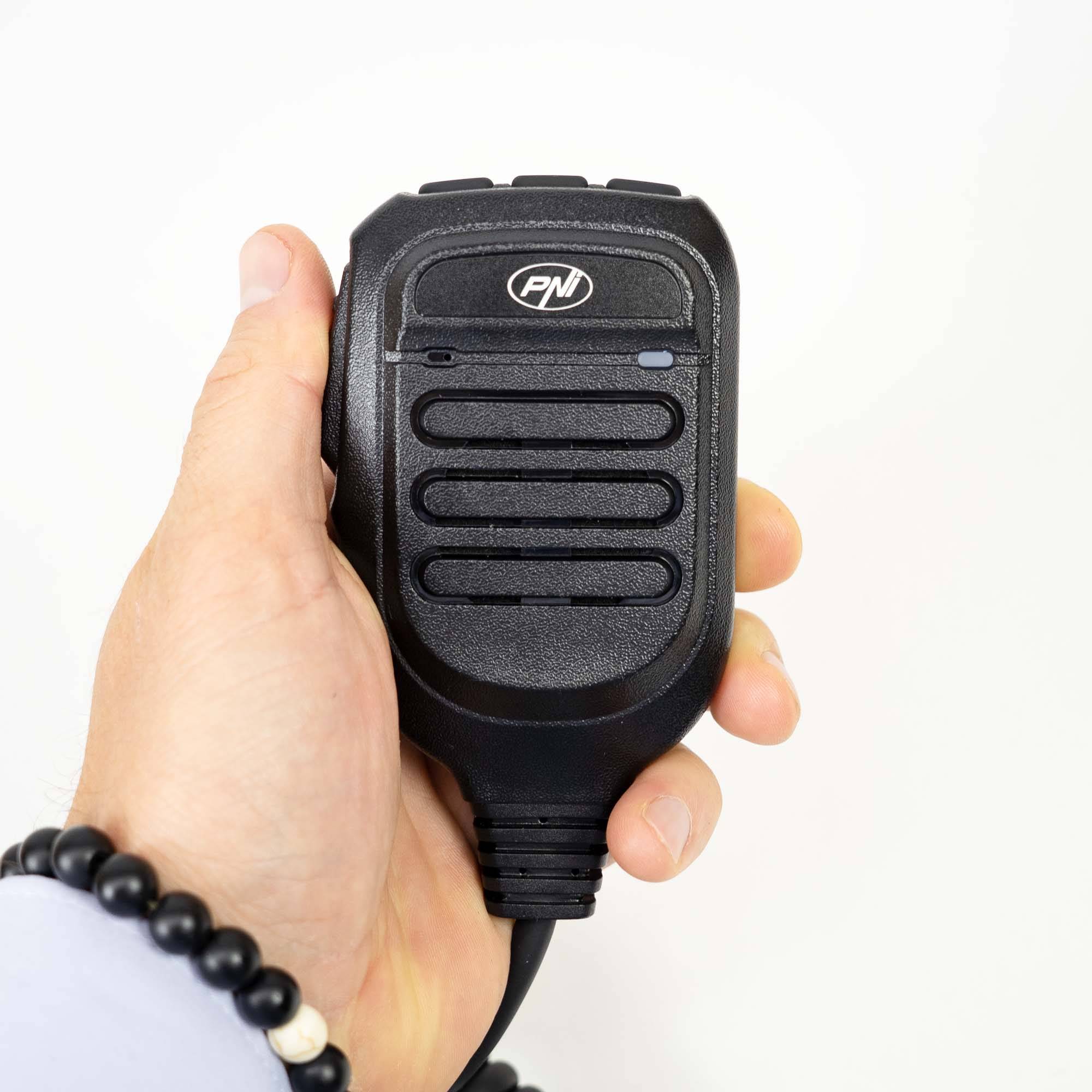 PNI MK8500 Ersatzmikrofon für PNI Escort HP 8500 CB-Radiosender mit RJ45-Buchse, schwarz