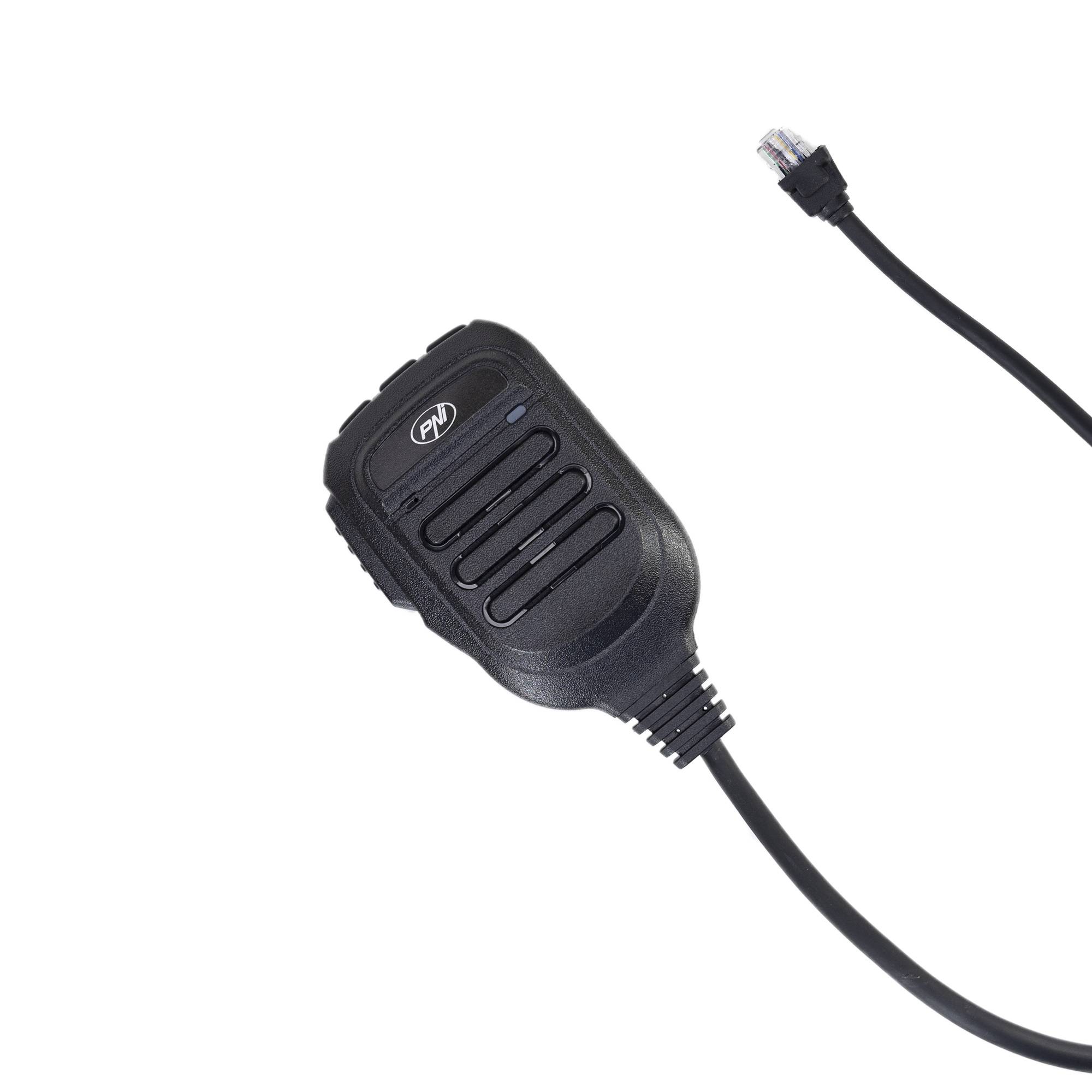 PNI MK8500 Ersatzmikrofon für PNI Escort HP 8500 CB-Radiosender mit RJ45-Buchse, schwarz