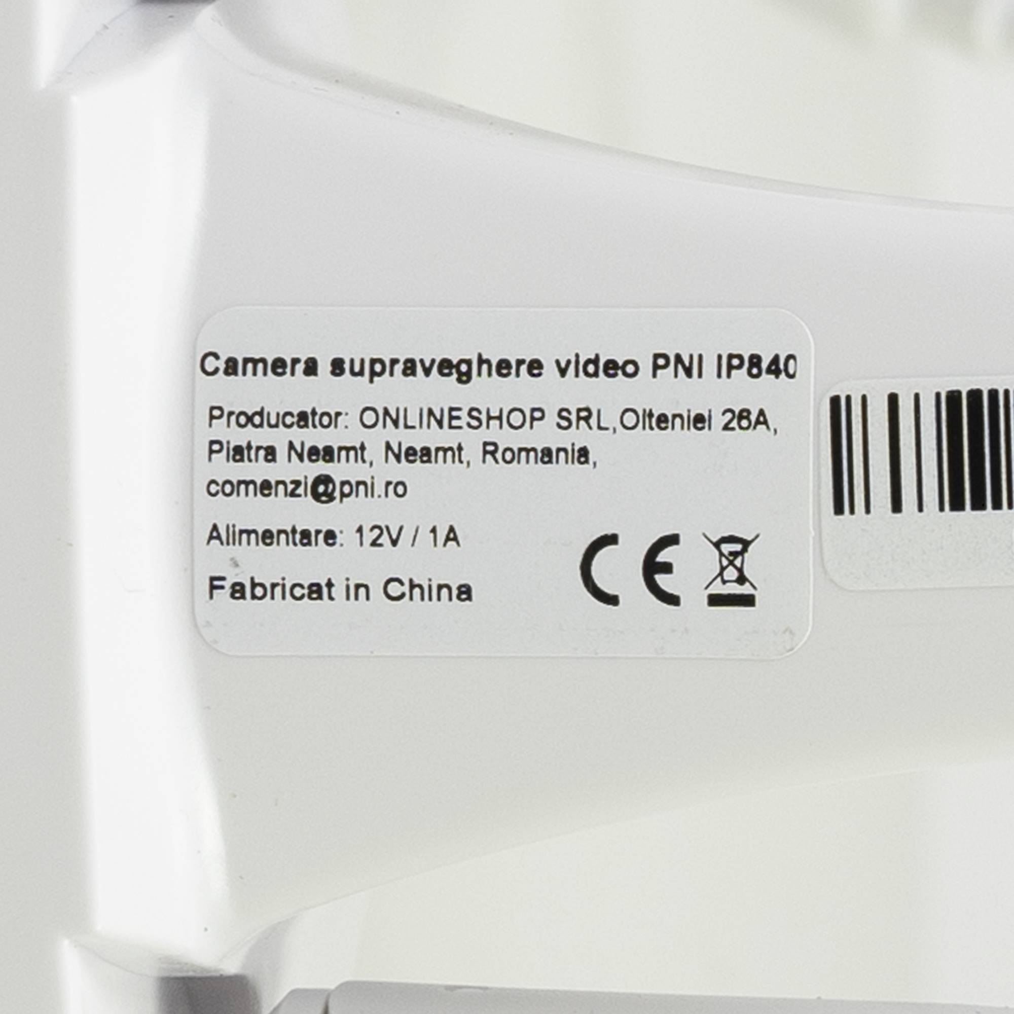 PNI IP840 WiFi drahtlose Videoüberwachungskamera, PTZ, 8MP 4K, Micro-SD-Steckplatz, Standalone, KI-Funktionen, ONVIF, ICSee-App
