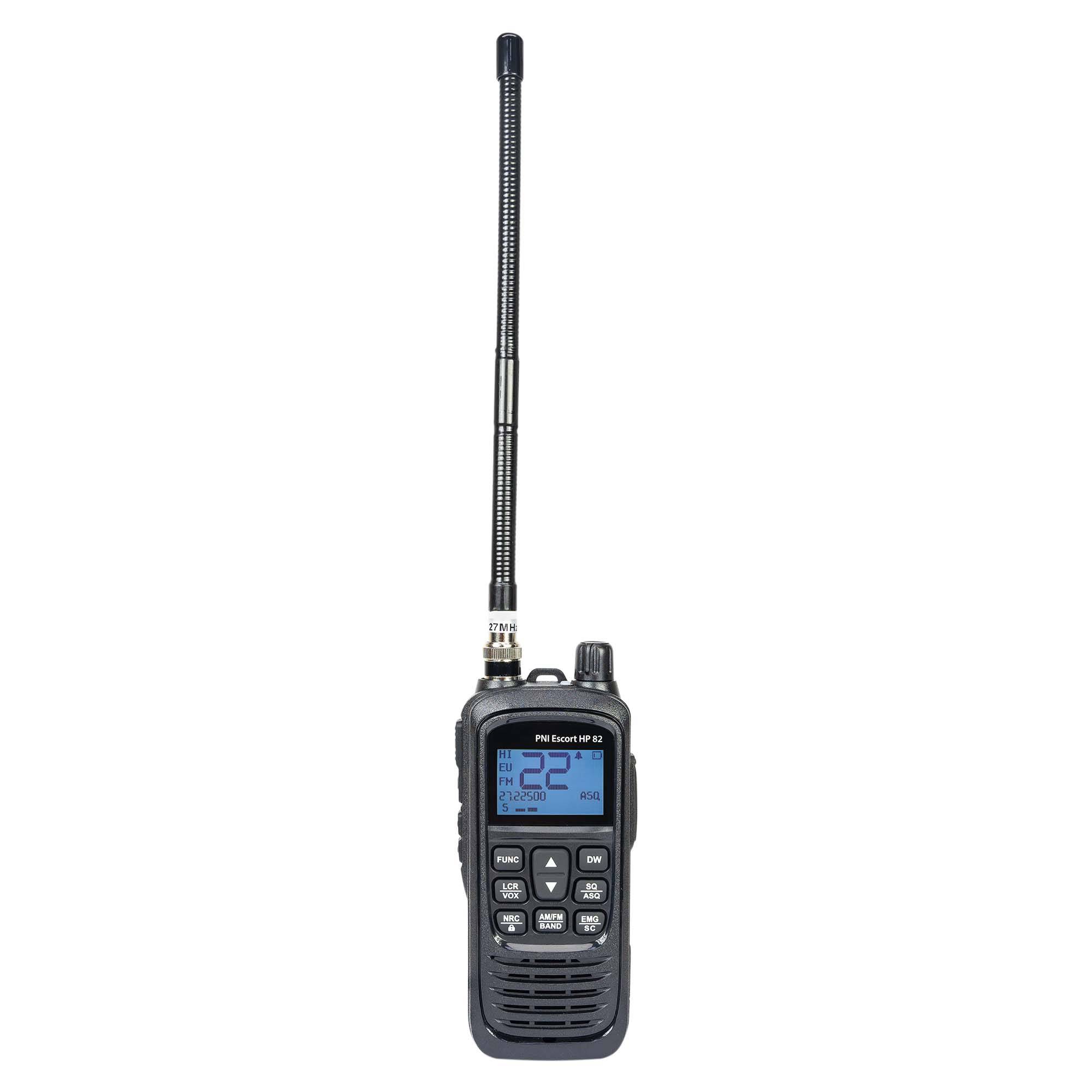 Kit Tragbarer CB-Radiosender PNI Escort HP 82, Multistandard, 4 W, 12 V, AM-FM mit CB-Antenne PNI Extra 45 mit Magnet