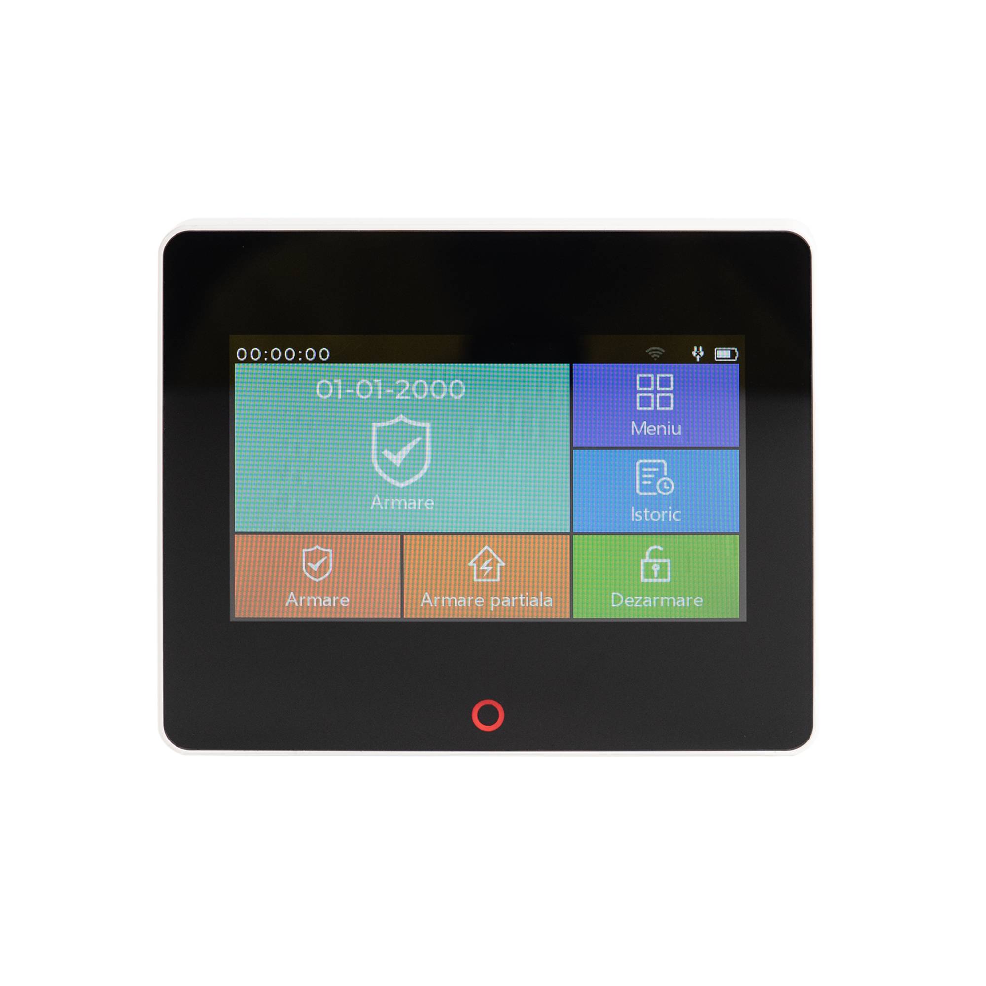 Drahtloses Alarmsystem PNI SafeHouse HS670 WiFi GSM 4G, Farb-Touchscreen, 99 drahtlose Zonen, unterstützt 5 Telefonnummern, Alarmruf und SMS