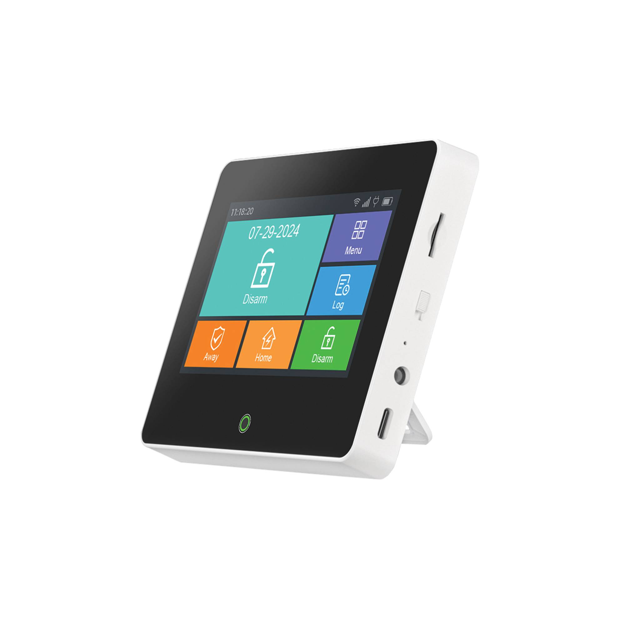 Drahtloses Alarmsystem PNI SafeHouse HS670 WiFi GSM 4G, Farb-Touchscreen, 99 drahtlose Zonen, unterstützt 5 Telefonnummern, Alarmruf und SMS