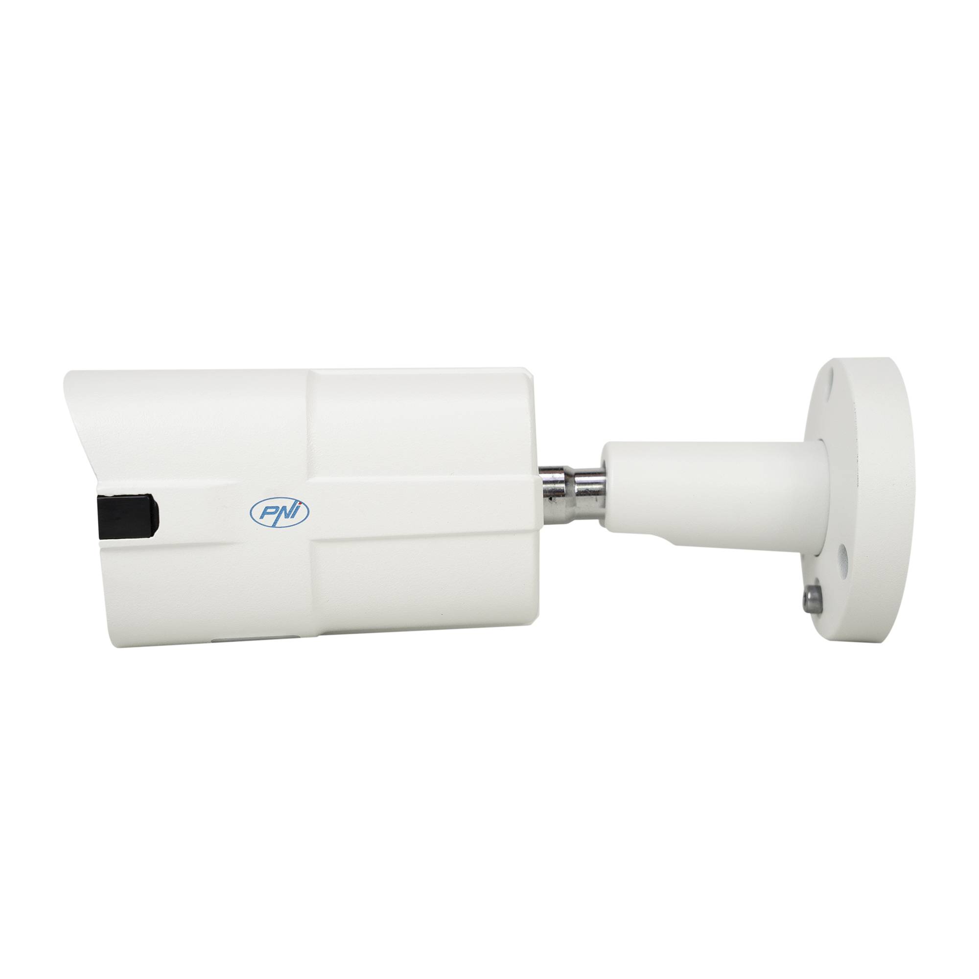 Videoüberwachungskamera PNI IP818J, POE, Bullet 8MP, Schwarzlicht, 2,8-mm-Objektiv, für den Außenbereich, weiß