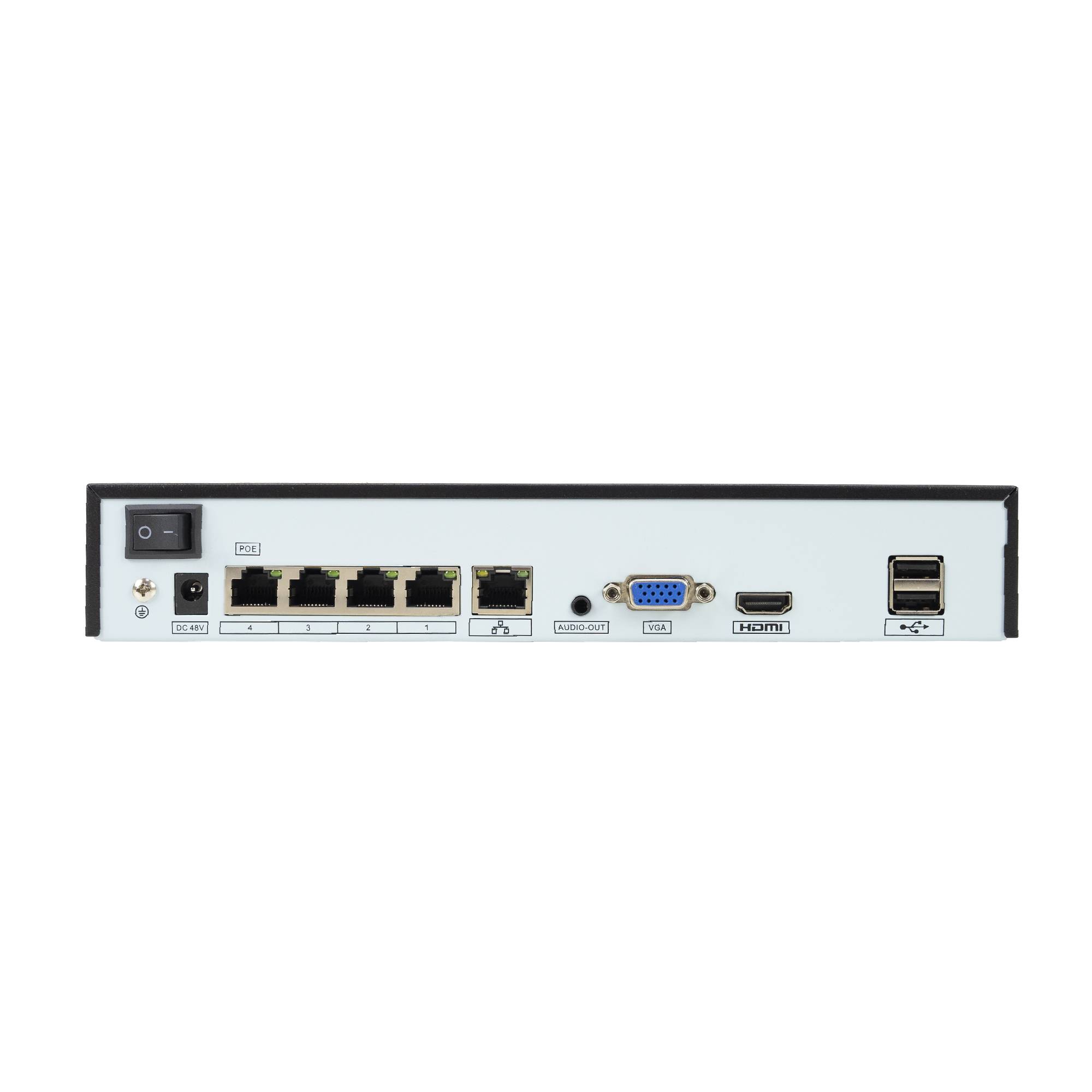 NVR POE PNI House IP710J, 10 Kanäle 4K 8MP, 4 Kanäle POE und 6 Kanäle IP mit Schalter PNI POE oder normales H.265