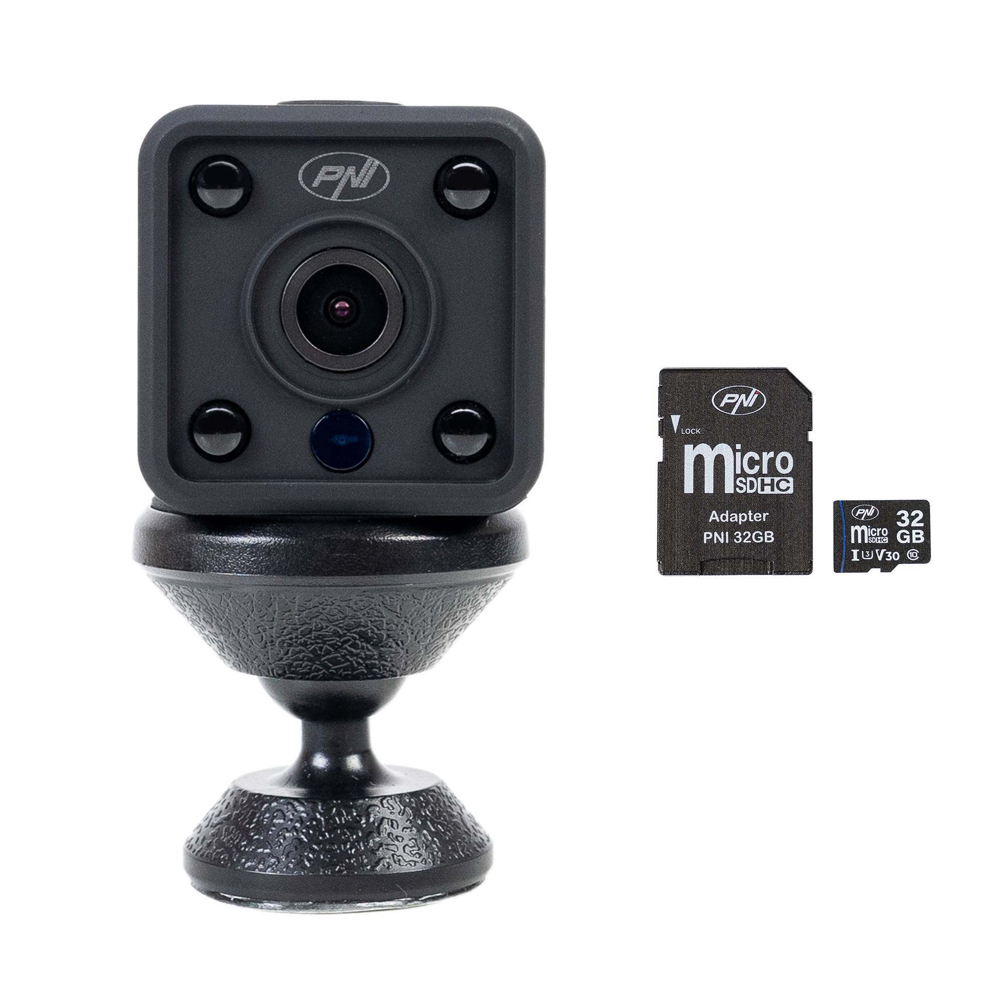 Mini-Spionageüberwachungskamera PNI SafeHome PT945M 1080P WiFi, Steuerung durch Tuya Smart, Integration in Szenarien und intelligente