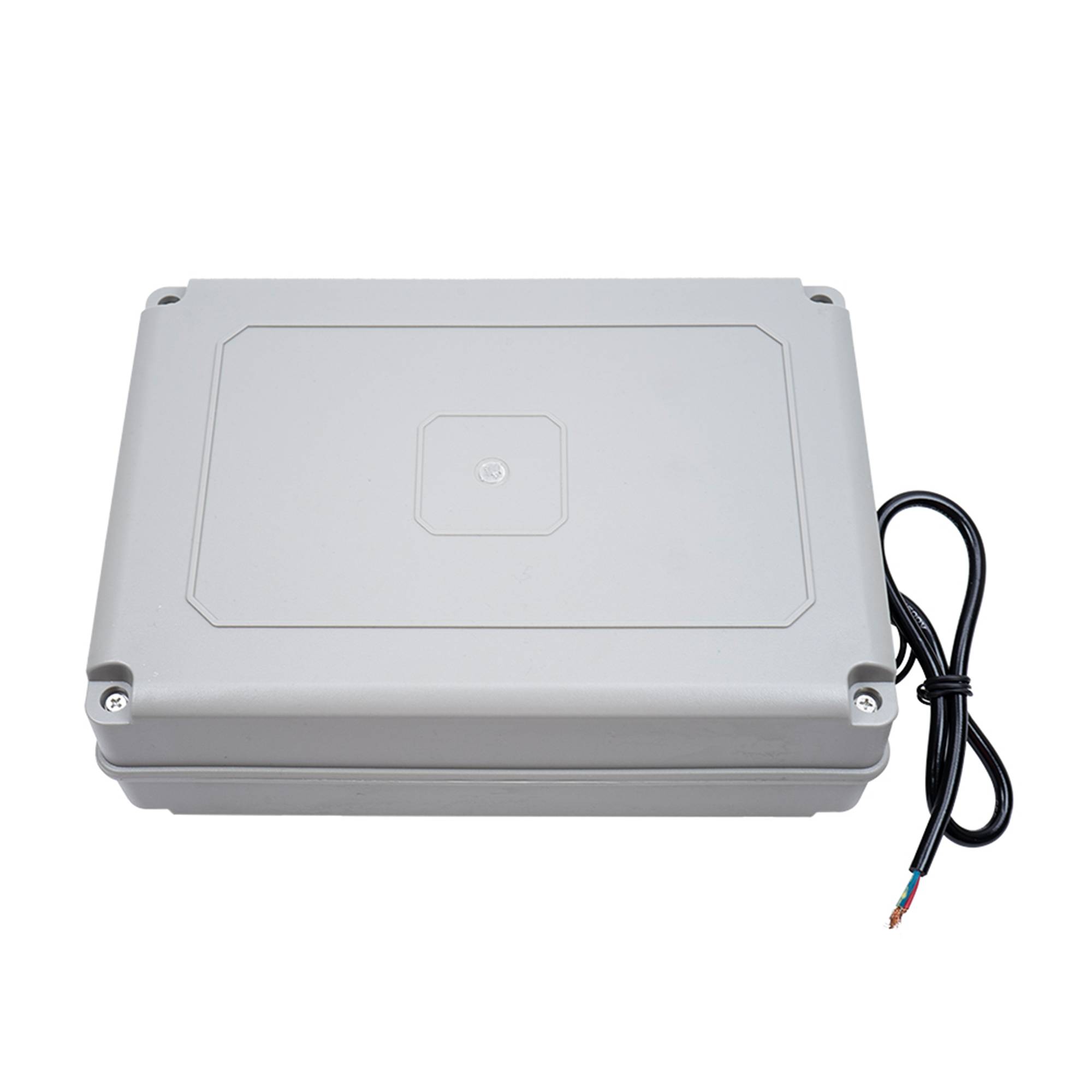 PNI MAB300 Drehtor-Automatisierungskit mit 2 40-W-Motoren, Fernbedienungen und Bedienfeld, Fotozellen und Lampe, Torlänge 2 x 2,5 m max., Torgewicht