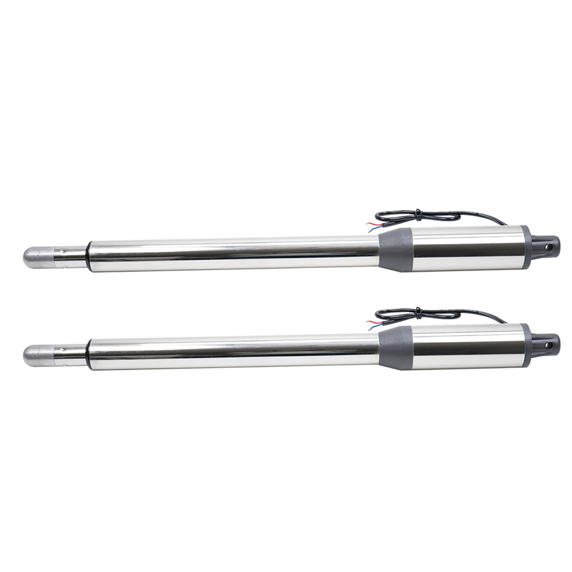 PNI MAB300 Drehtor-Automatisierungskit mit 2 40-W-Motoren, Fernbedienungen und Bedienfeld, Fotozellen und Lampe, Torlänge 2 x 2,5 m max., Torgewicht