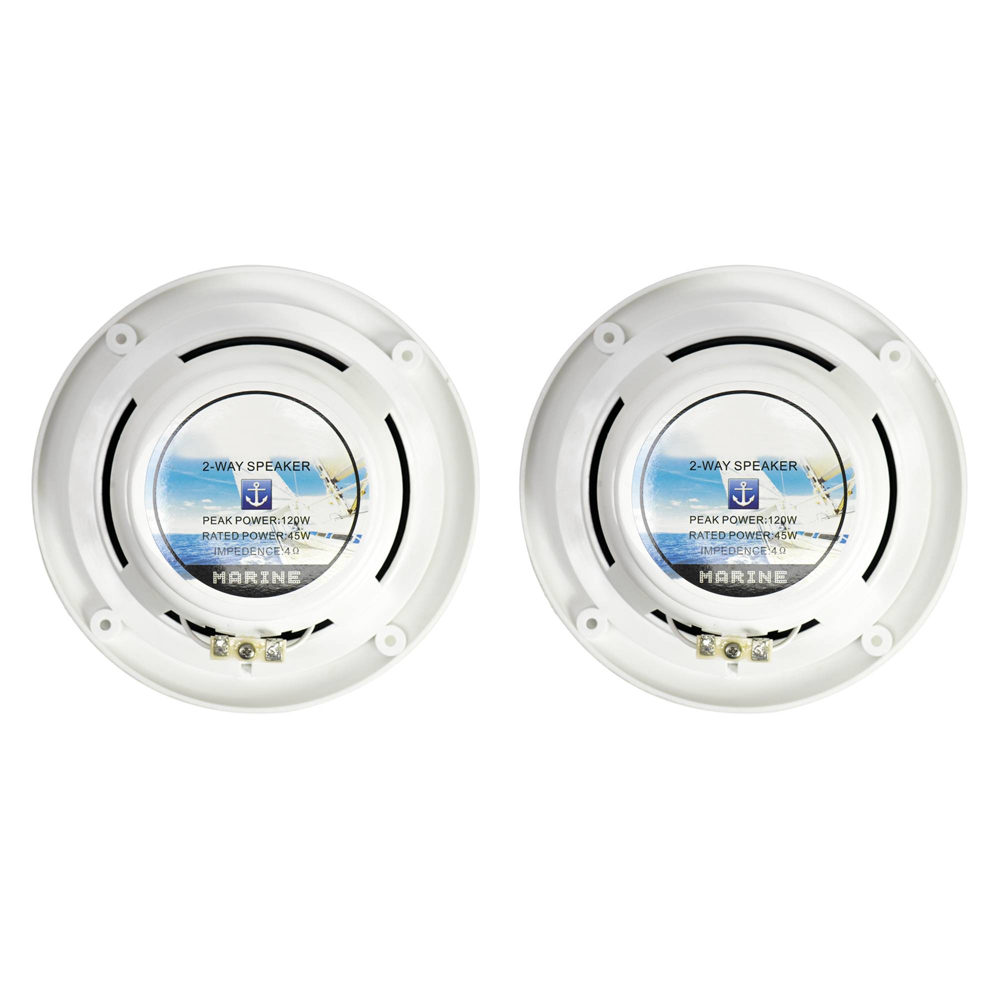 Koaxiallautsprecher für Boote PNI BTA650 120W, 16,5 cm, 2er-Set