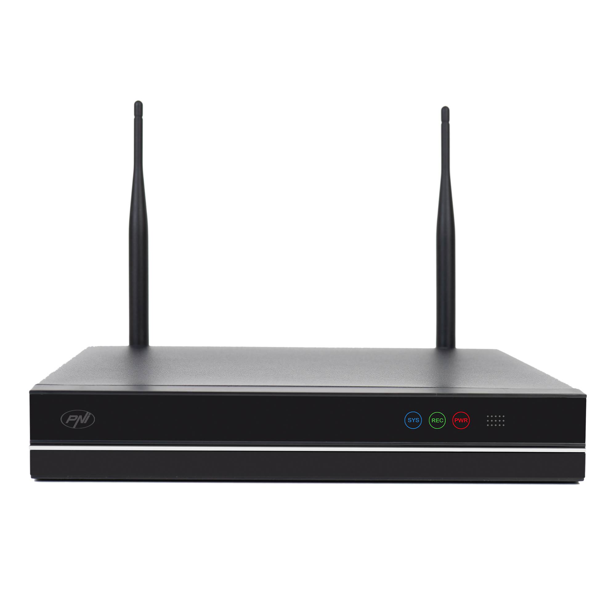PNI House WiFi660 NVR Videoüberwachungskit Paket 8 Kanäle und 8 drahtlose Außenkameras 3MP, P2P, IP66