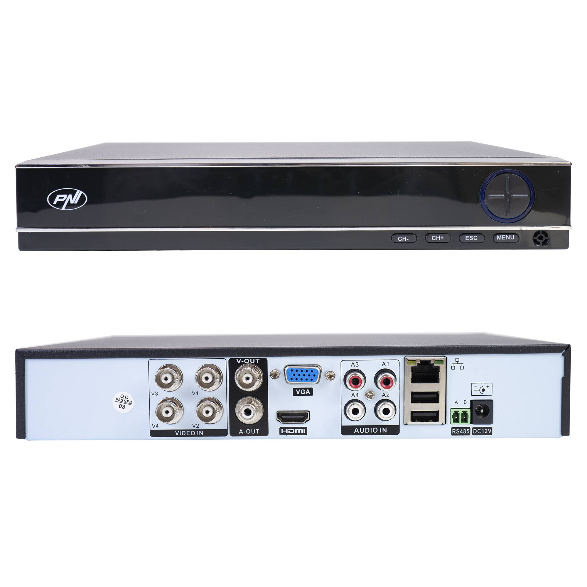 AHD PNI House PTZ1300 Full HD-Videoüberwachungskit - NVR und 4 Außenkameras 2MP Full HD 1080P