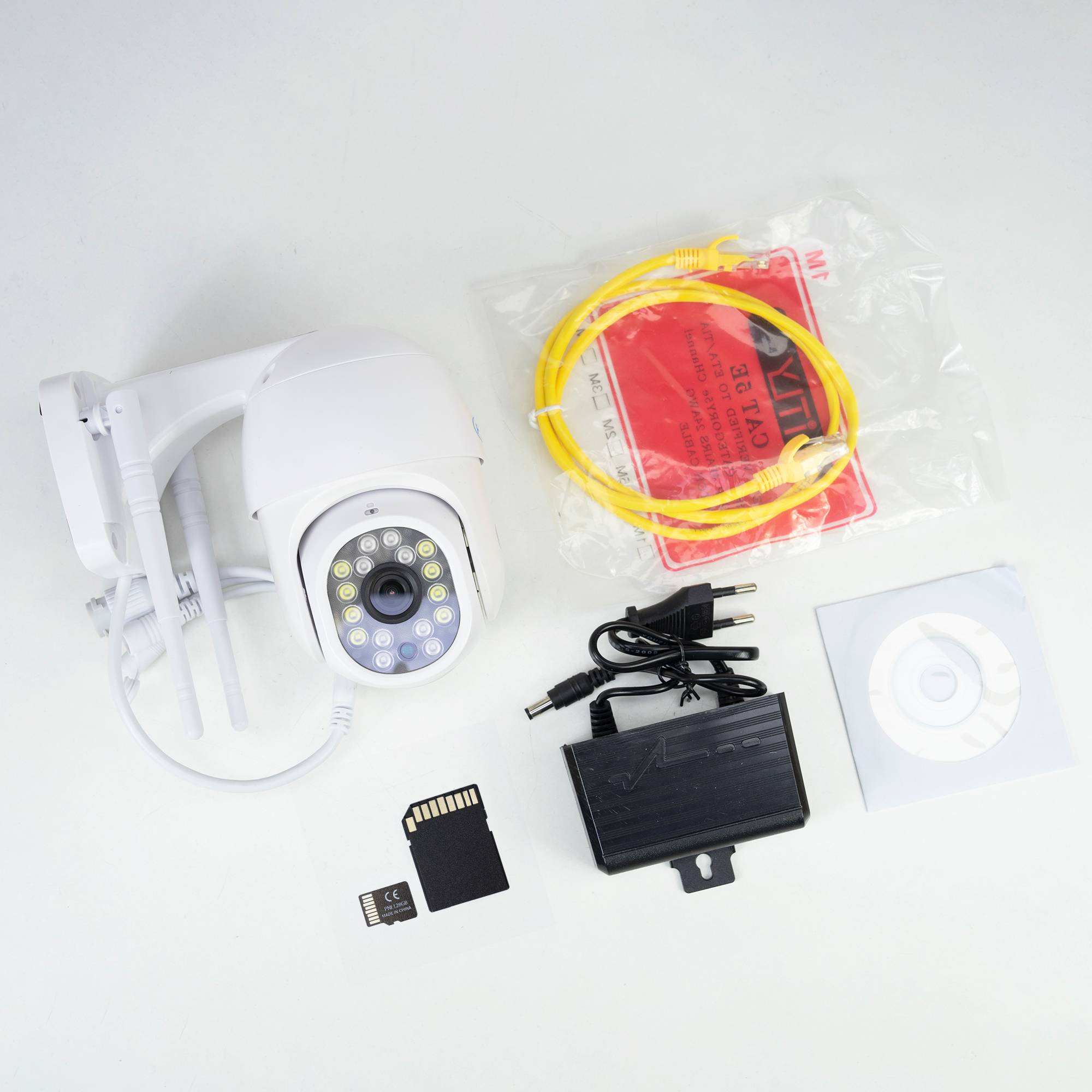 PNI IP440 WiFi PTZ kabellose Videoüberwachungskamera, 4 MP, Digitalzoom, Micro-SD-Steckplatz, eigenständig, Bewegungserkennungsalarm, Bewegungsverfo