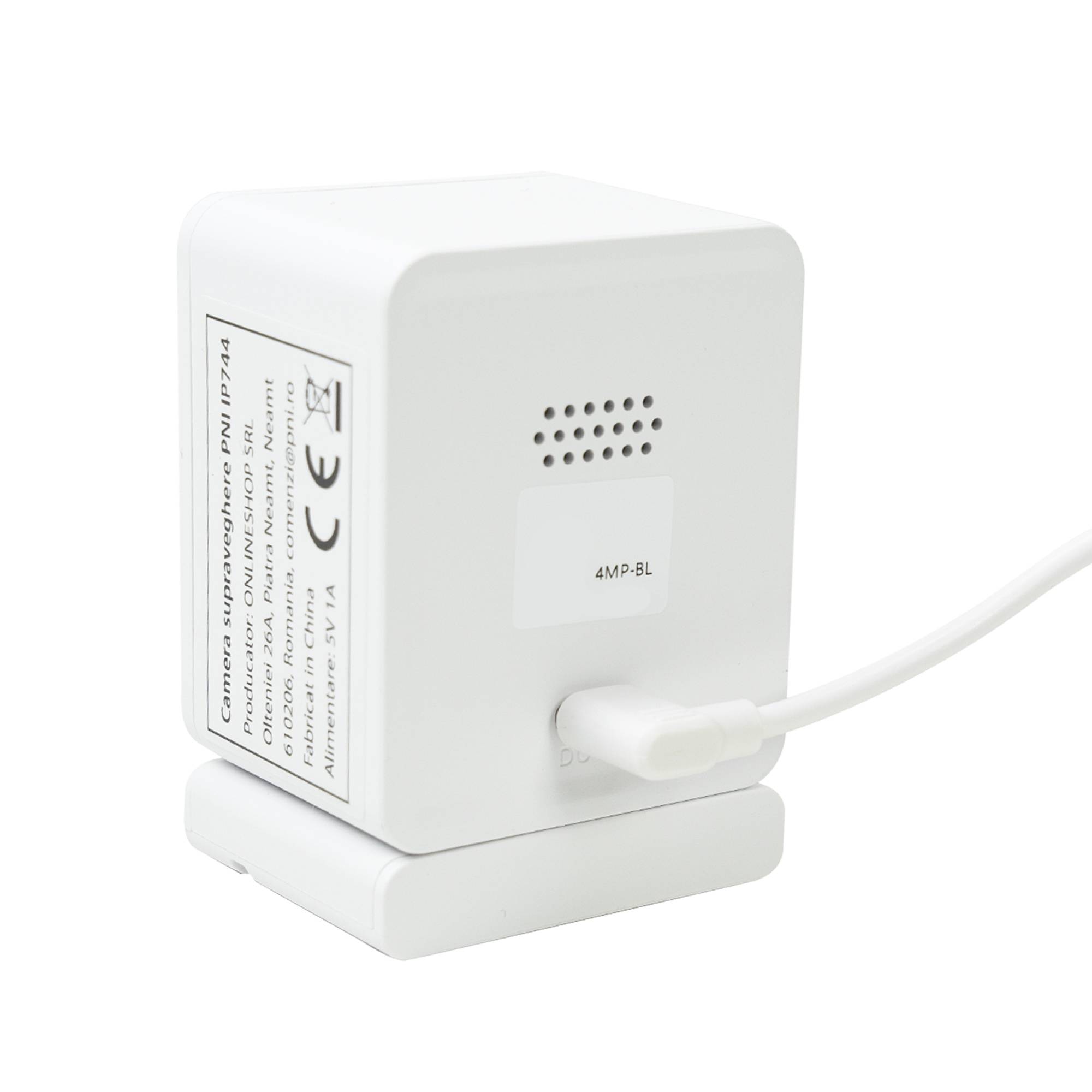 PNI IP744 4MP Videoüberwachungskamera mit IP, Bewegungserkennung, bidirektionalem Audio, Micro-SD-Kartensteckplatz, Weitwinkel, Steuerung über die