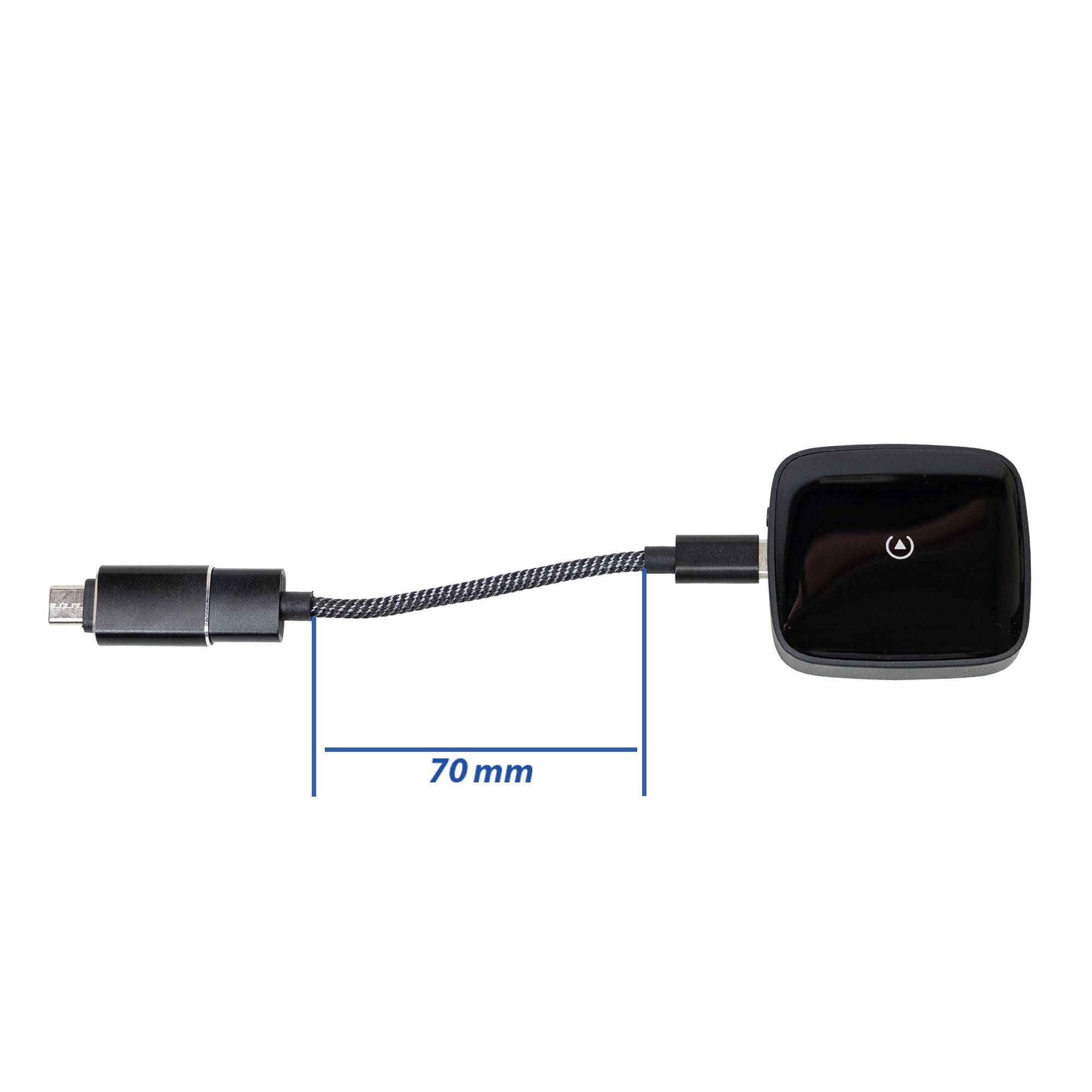 PNI CP200 USB-C Wireless-Konvertierungsmodul, 5V-1A, für Autos mit Carplay, Android Auto ab Werk über Kabel