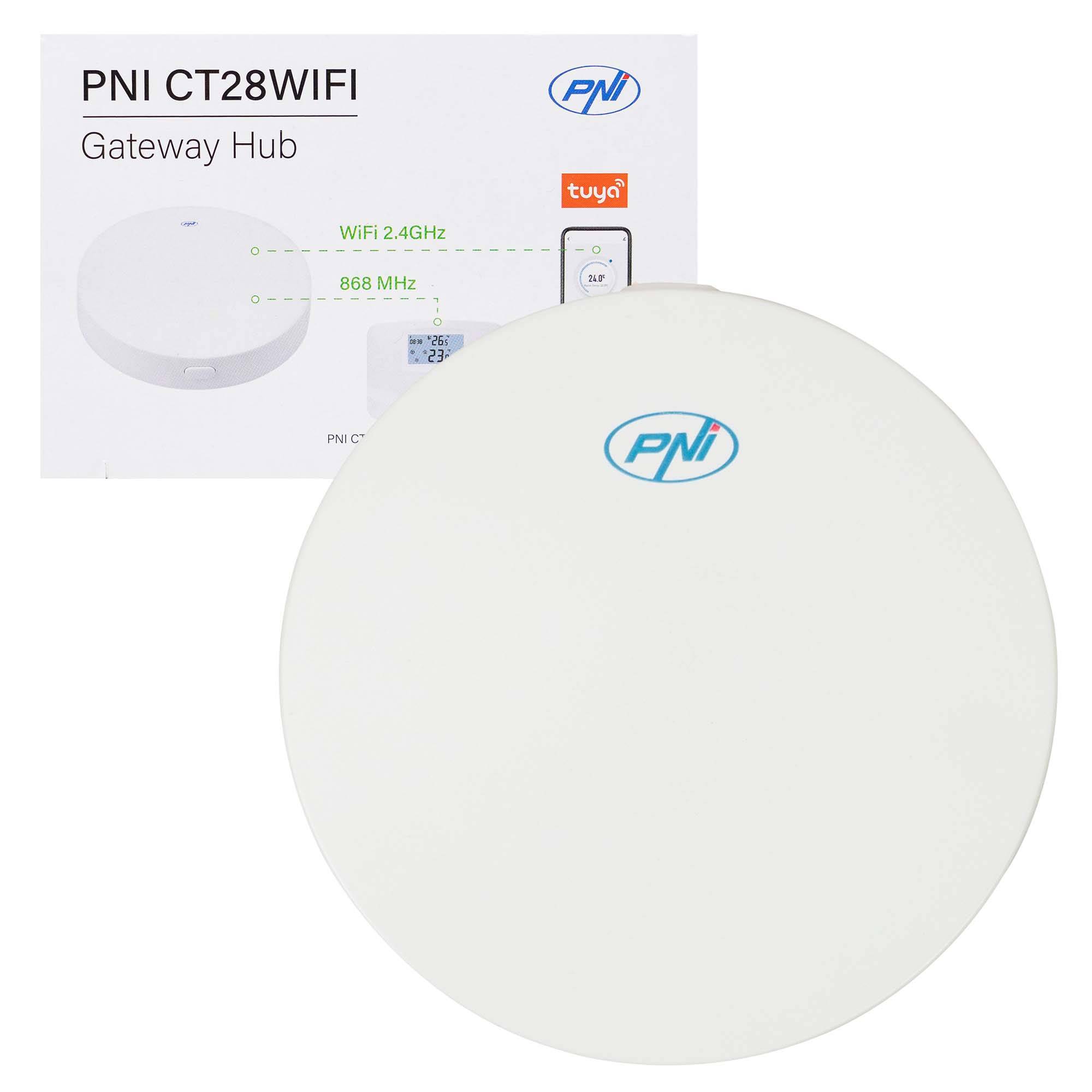PNI CT28WIFI Internet Hub für das PNI CT28 Steuermodul mit 8 Fußbodenheizungszonen