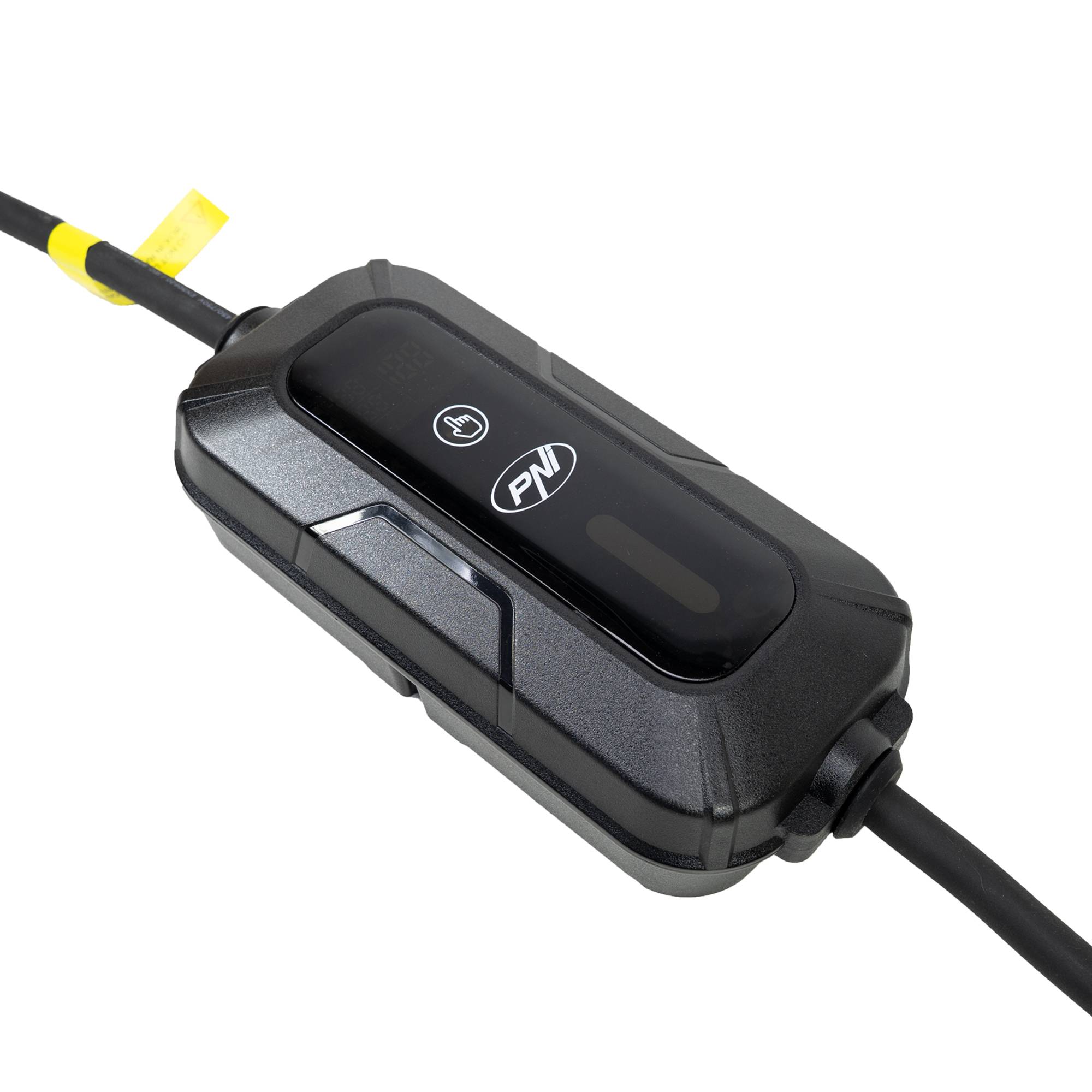 Tragbares Ladegerät PNI KW7 32A, 7,4KW, für Elektroautos, 230V, einphasig, Kabel Typ 2 mit 5-poligem Stecker, mit Zeitschaltuhr, IP66