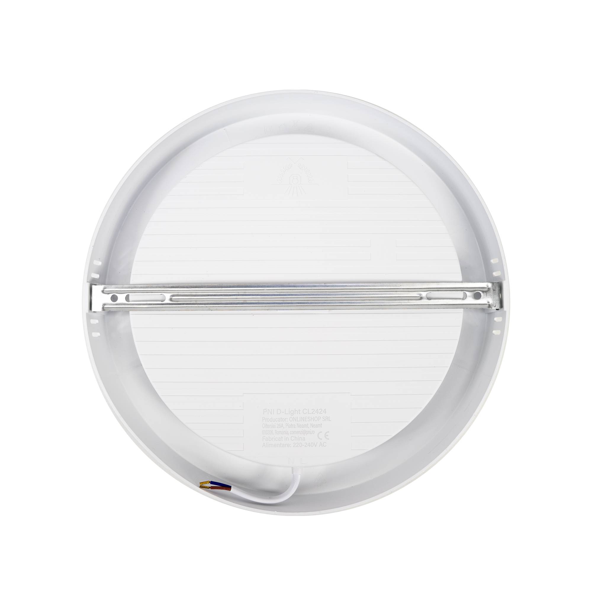LED-Deckenleuchte PNI D-Light CL2424 24W, rund 29 cm, 2700K, 230V Netzteil, 2640 lm, warmweiß