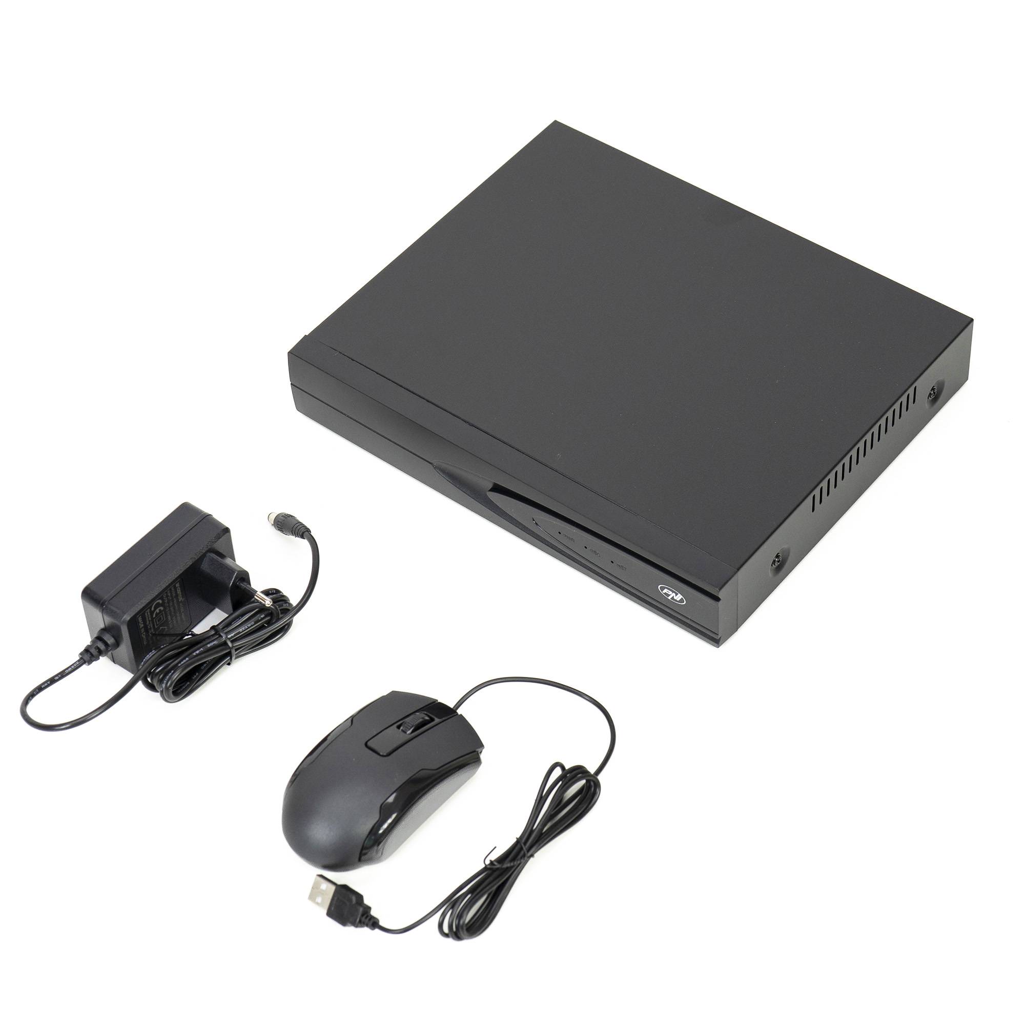 NVR PNI House IP816 mit 16 Kanälen IP 5MP oder 10 Kanälen 8MP 4K