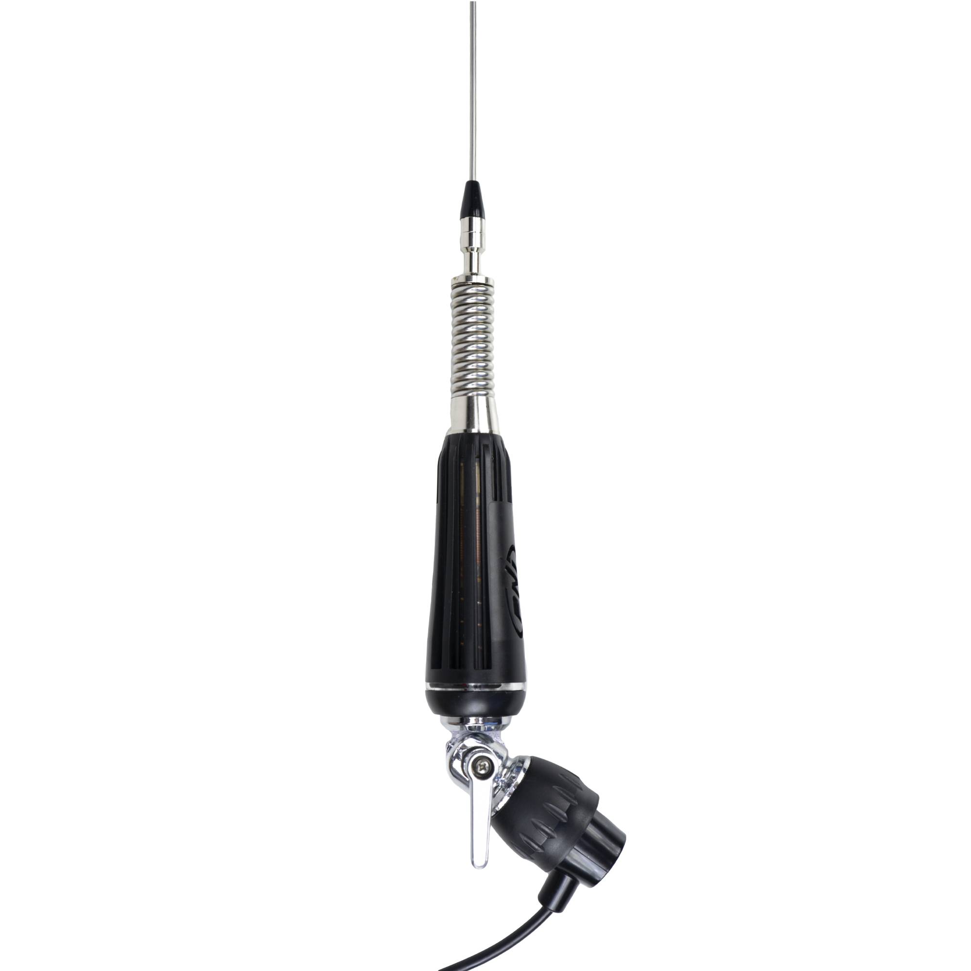 CB-Radiosenderpaket PNI Escort HP 5500 und klappbare CB-Antenne PNI LED 1000, 80 cm, leuchtet während der Übertragung