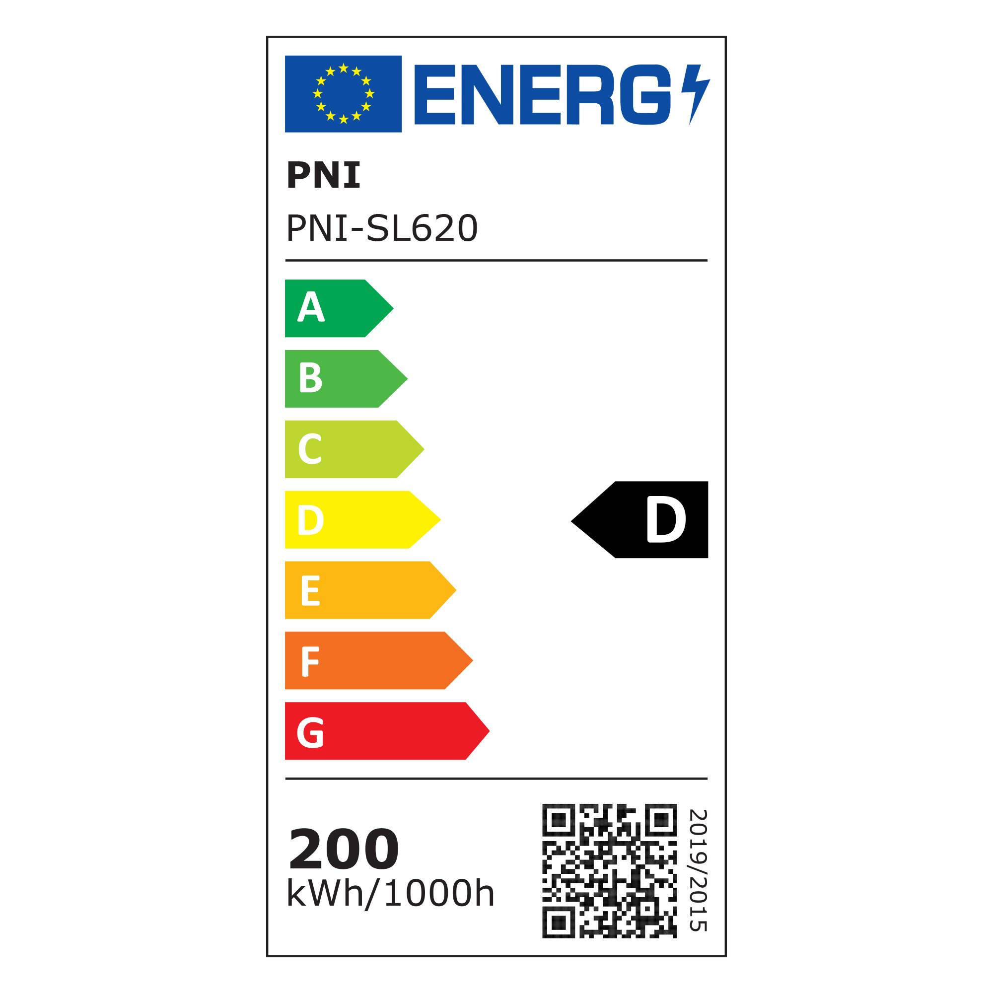 Straßenleuchte PNI SL620 200 W, 24000 lm, 6500 K, 230 V