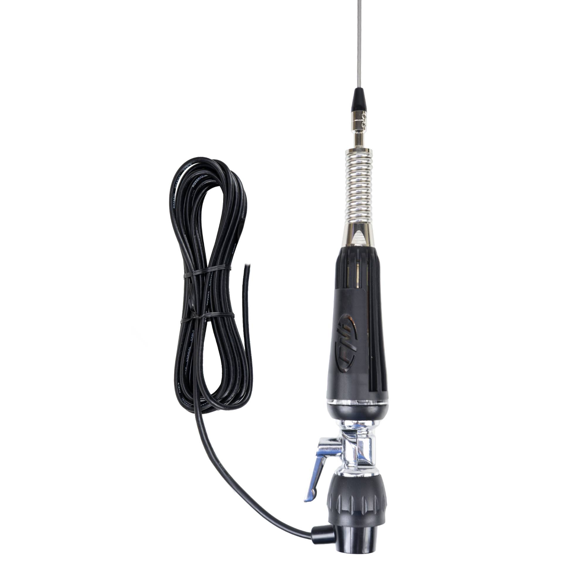 Bax 30 Stück faltbare CB PNI LED 1000 Antennen, 80 cm lang, mit Kabel und Butterfly-Festhalterung, 26-30 MHz, 300 Watt, leuchtet während der Übertr