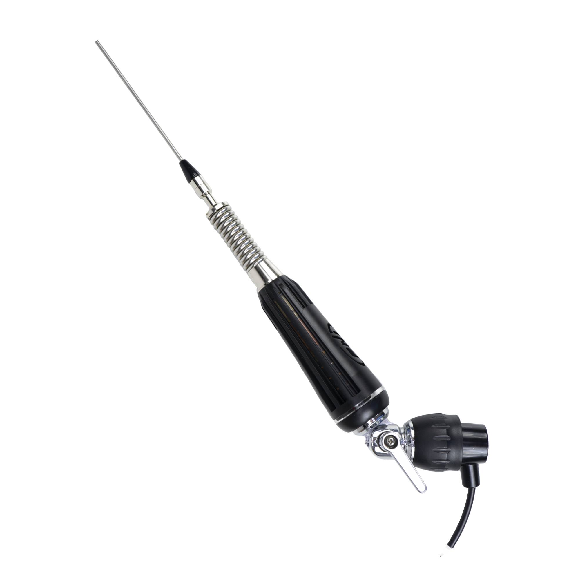 Bax 30 Stück faltbare CB PNI LED 1000 Antennen, 80 cm lang, mit Kabel und Butterfly-Festhalterung, 26-30 MHz, 300 Watt, leuchtet während der Übertr