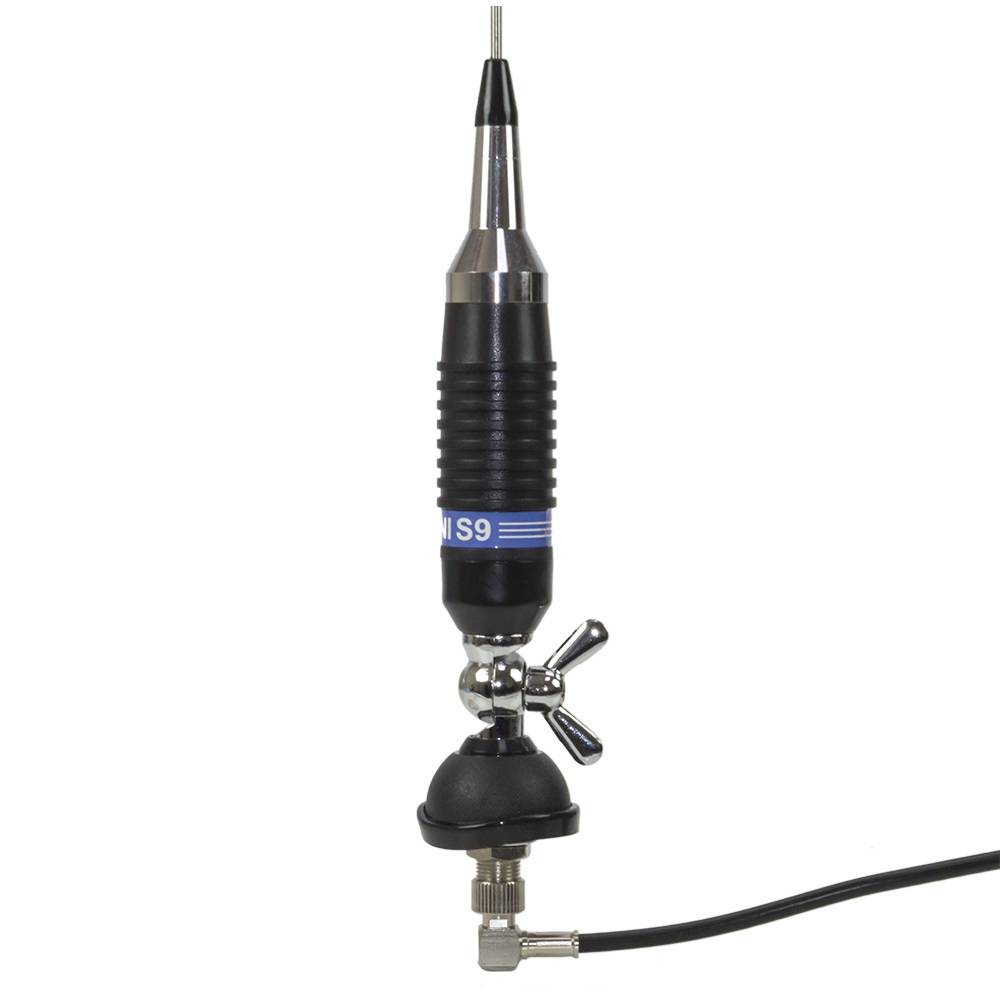 Bax 50 Stück CB-Antennen PNI S9 mit Butterfly-Spike, Länge 120 cm, mit 4 m RG58-Kabel