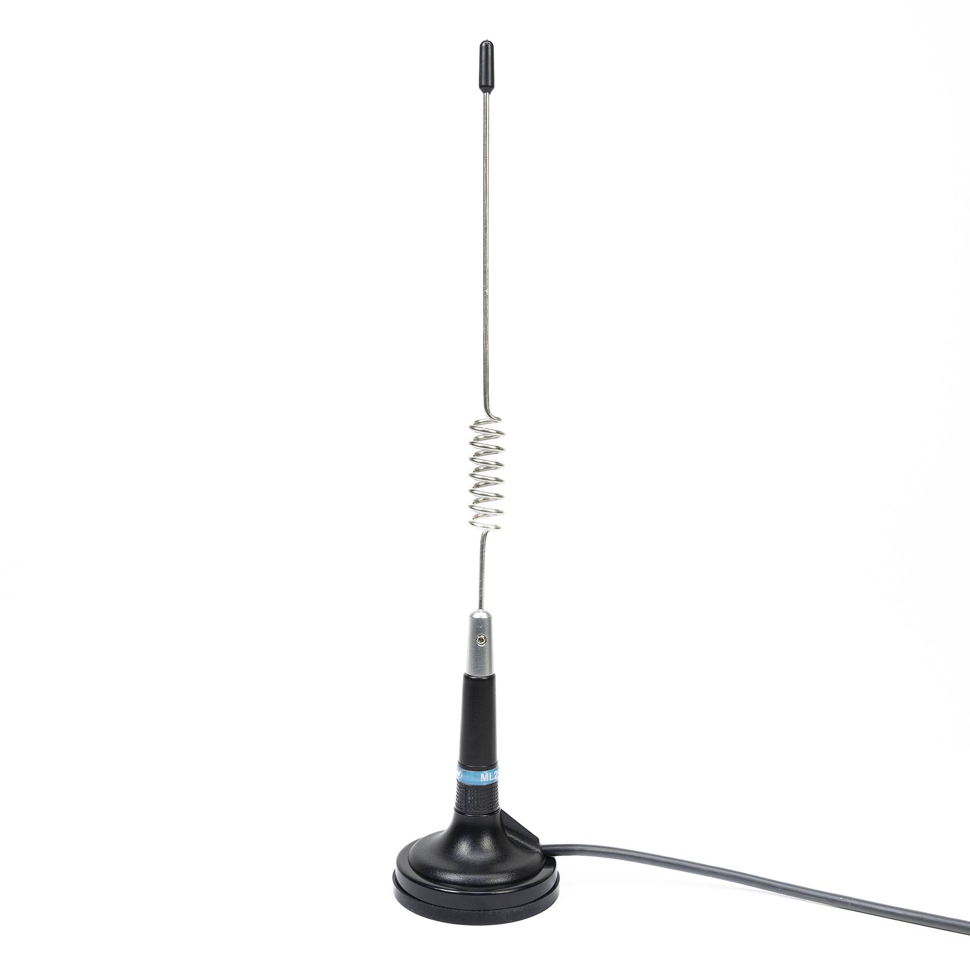 Bax 20 Stück CB-Antennen PNI ML29, Länge 34 cm, mit mitgeliefertem Magnetdurchmesser 70 mm und RG58-Kabel