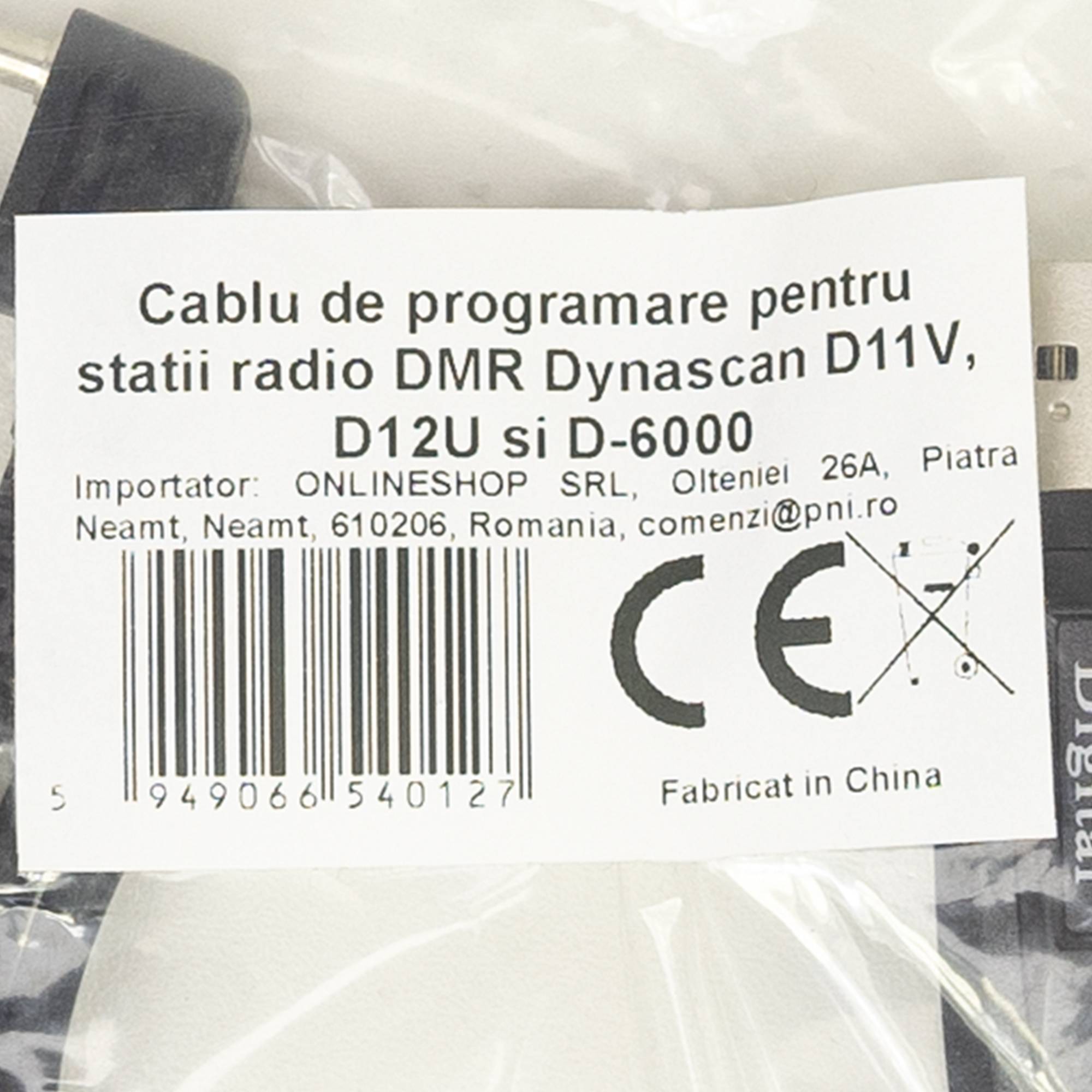 Programmierkabel für DMR-Radiosender Dynascan D11V, D12U und D-6000