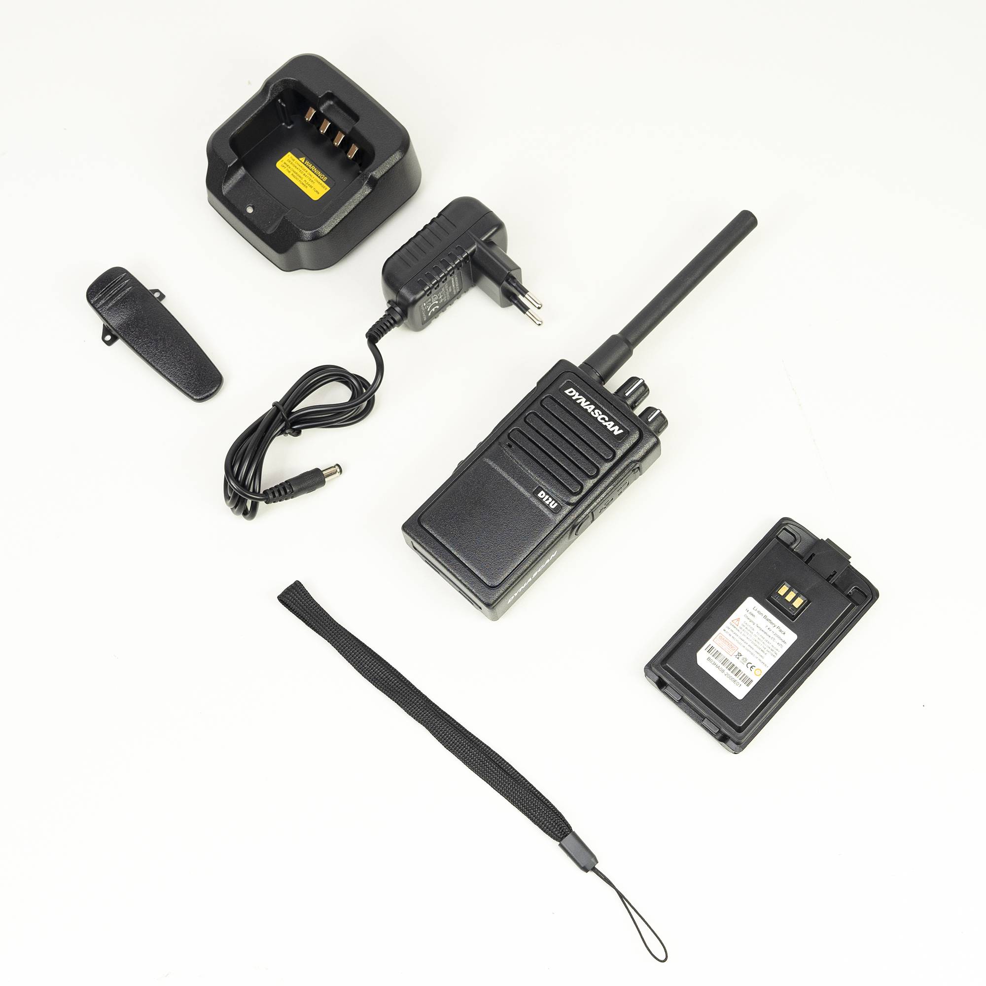 Tragbarer DMR-UHF-Radiosender Dynascan D12U, 400–470 MHz, 32 Kanäle