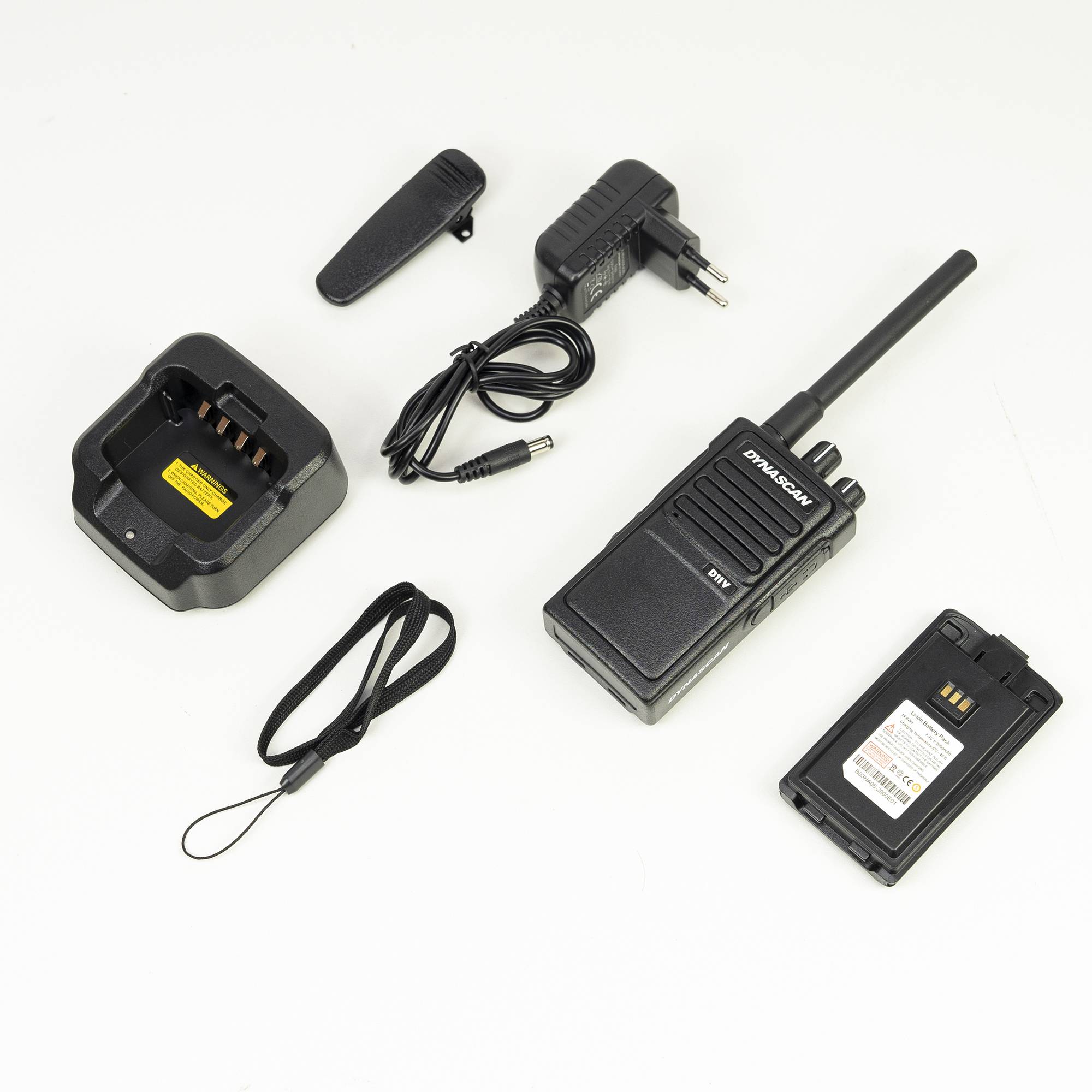 Tragbarer DMR-UKW-Radiosender Dynascan D11V, 136–174 MHz, 32 Kanäle