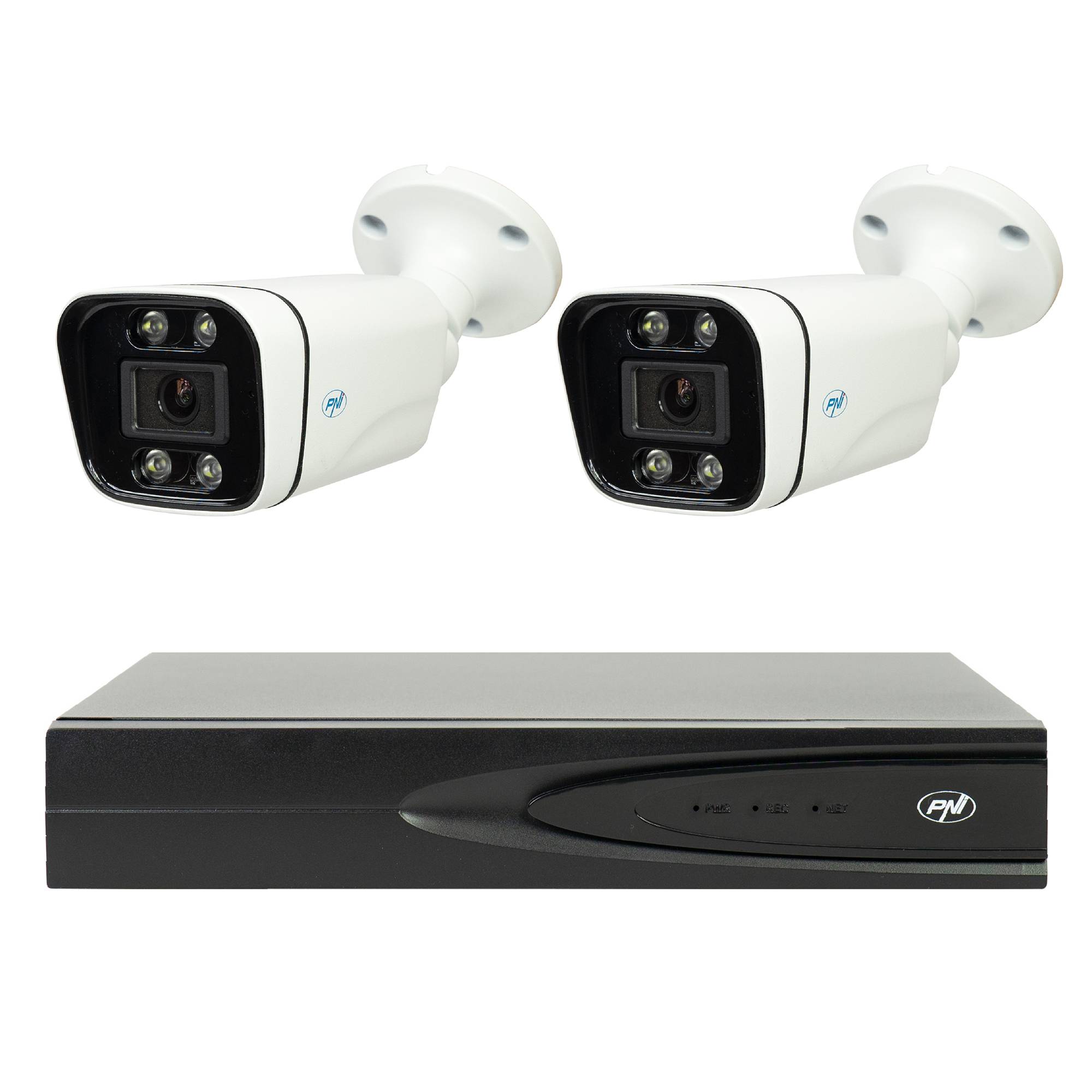 NVR POE PNI House IP810 mit 10 Kanälen 4K 8MP, 4 Kanälen POE und 6 Kanälen IP AI-Funktionen
