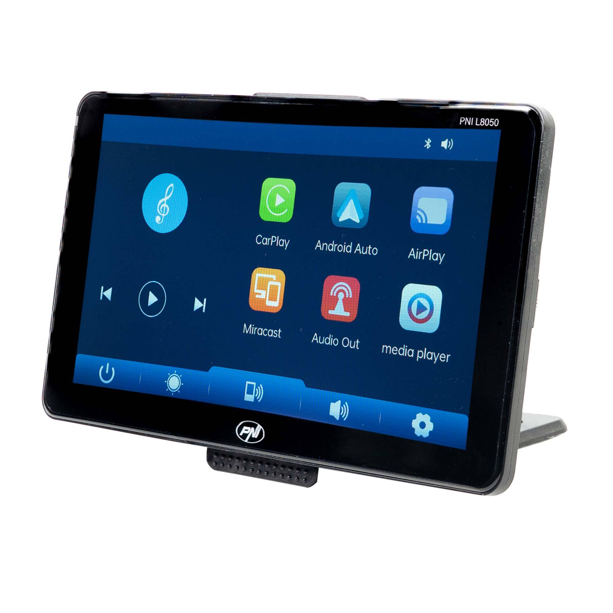 Auto-Multimediasystem PNI L8050 mit 7-Zoll-Bildschirm, Apple Carplay und Android Auto, Android/iPhone-Spiegelung, FM-Transmitter