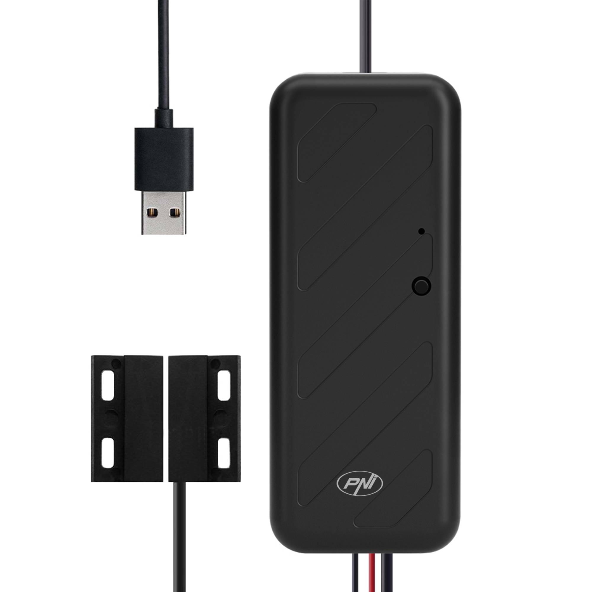Intelligentes Relais PNI SmartHome RG121 mit WLAN zur Steuerung der Garagentor-/Toröffnung, kompatibel mit der Tuya-Anwendung, 5-V-Stromversorgung