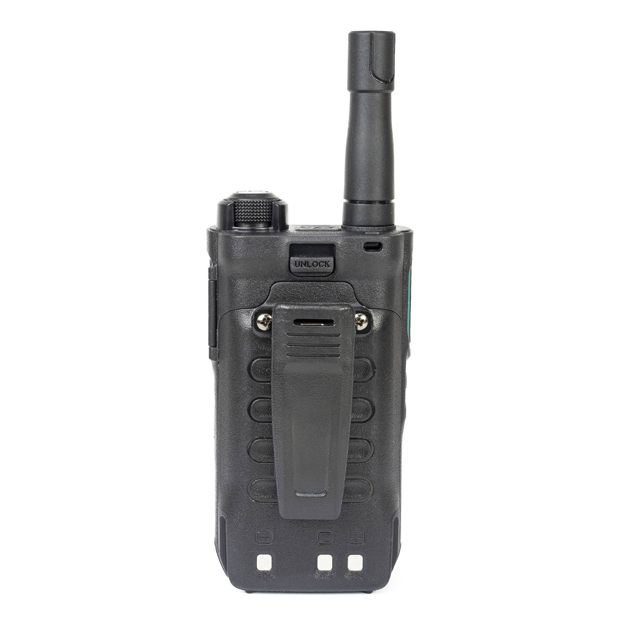 Tragbarer Radiosender PNI PoC 1800, GSM 4G LTE, Wi-Fi 2,4 GHz, Android OS, 1,77 Zoll Farbbildschirm, Li-Ion 4400 mAh Akku, IP54