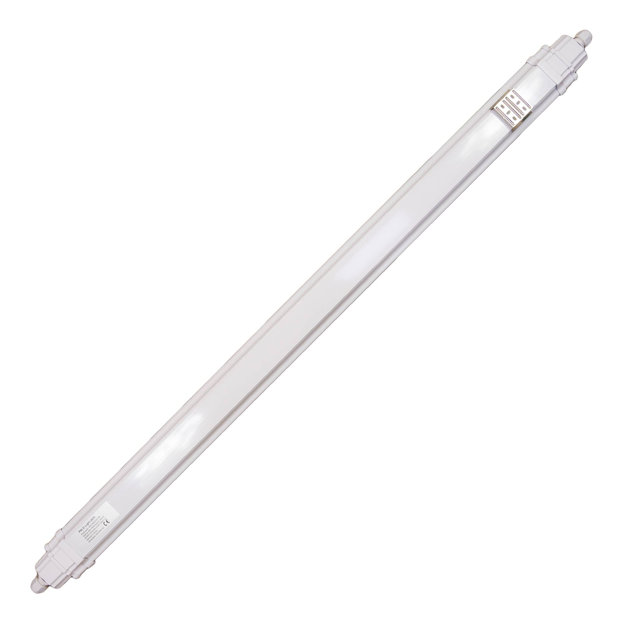 LED-Linearleuchte PNI D-Light 3600, 36 W, 6500 K, versiegelt IP65, mit Schutz gegen Wasser, Staub und Korrosion, für Industriebeleuchtung, Tunnel