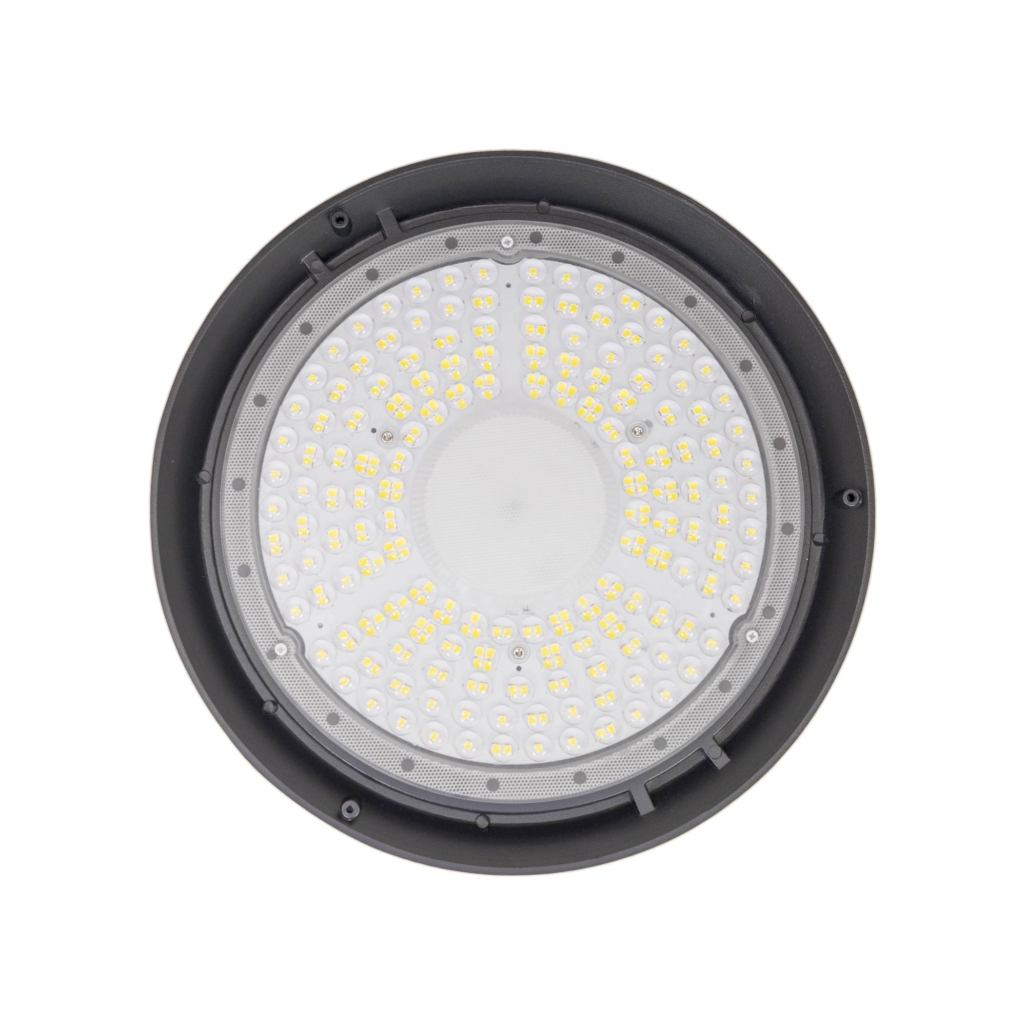 PNI D-Light 2200 LED-Lampe Typ High Bay, 200 W, 27000 lm, rund 32 cm, 6500 K, 230 V Stromversorgung, IP65, für Industriebeleuchtung in großen Räume