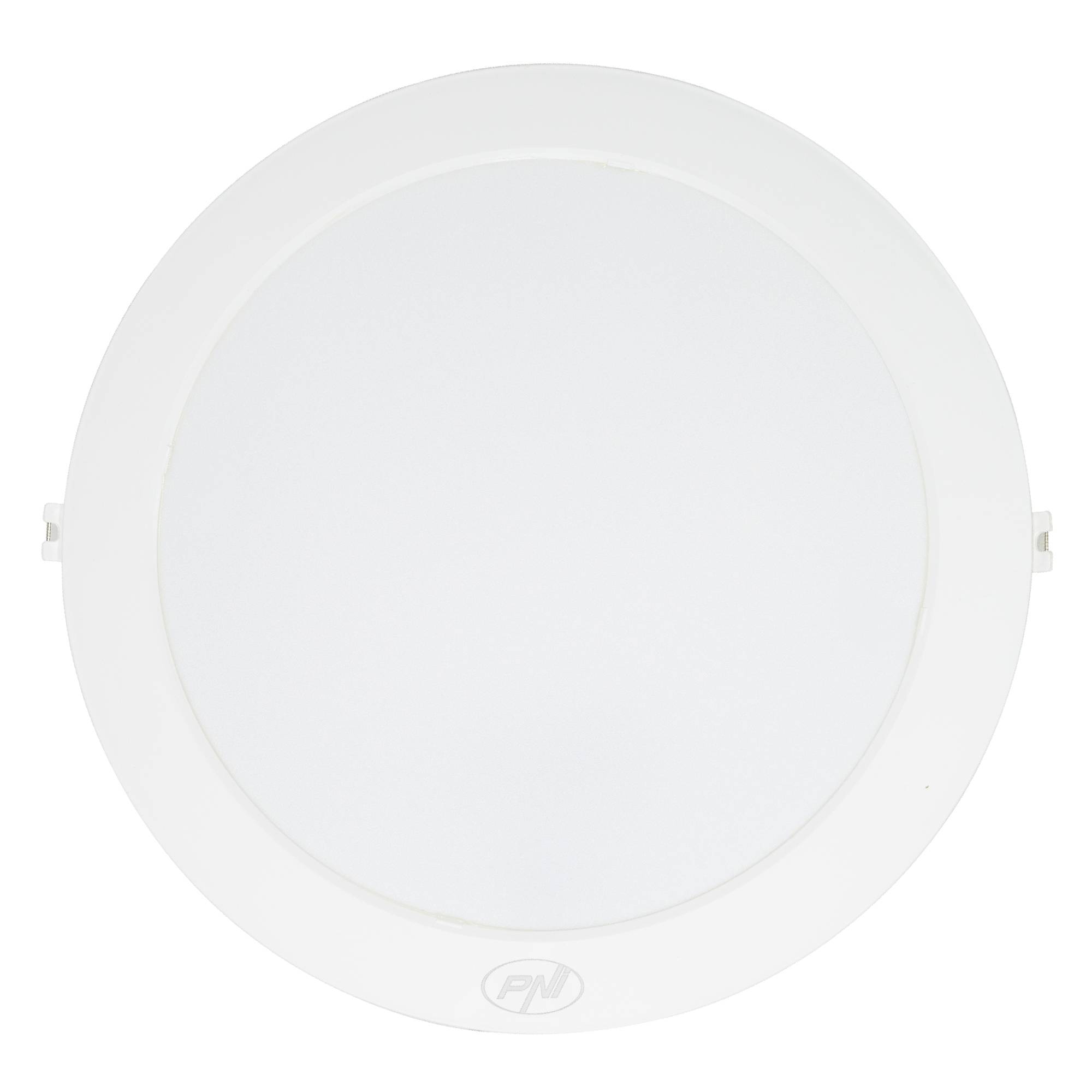 LED-Deckenleuchte PNI D-Light 2402W 24W, einbaubar, rund 29 cm, 6500K, Stromversorgung 230V, 2640 lm, weiß