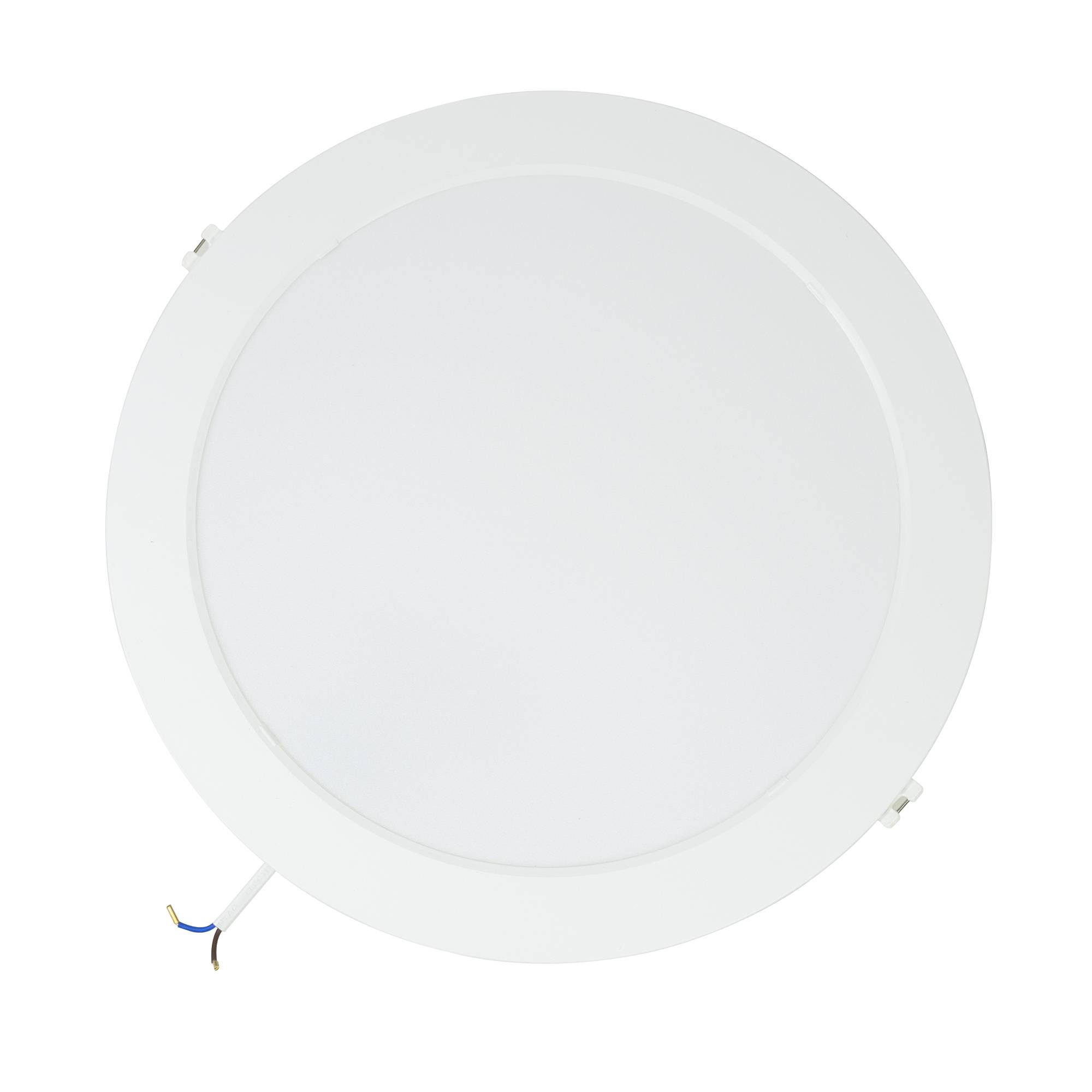 LED-Deckenleuchte PNI D-Light 2402W 24W, einbaubar, rund 29 cm, 6500K, Stromversorgung 230V, 2640 lm, weiß