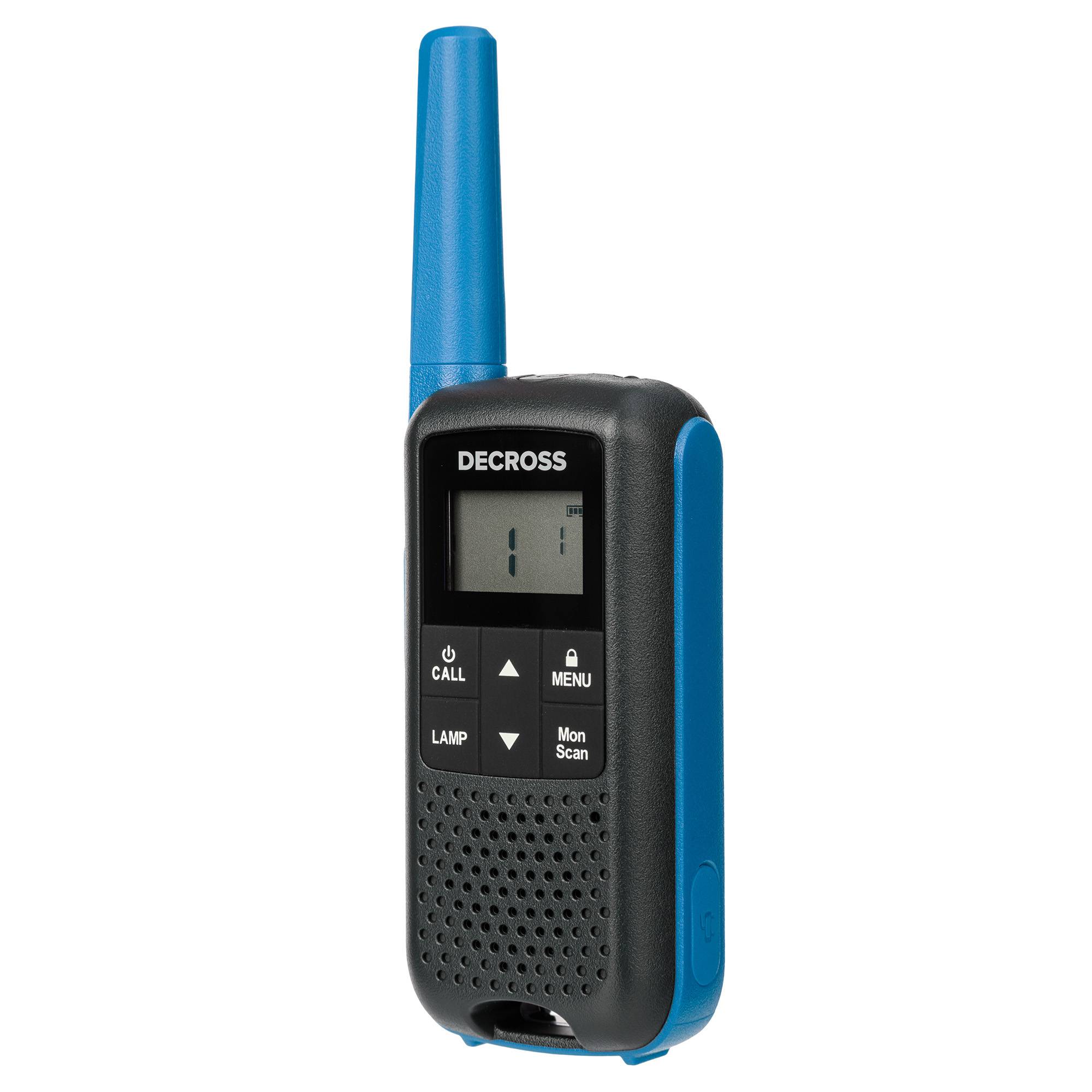 Tragbarer Radiosender PMR PNI Decross DC63, 446 MHz, 0,5 W, 16 Kanäle, 1000 mAh NiMH, IPx4, Set mit 2 Stück