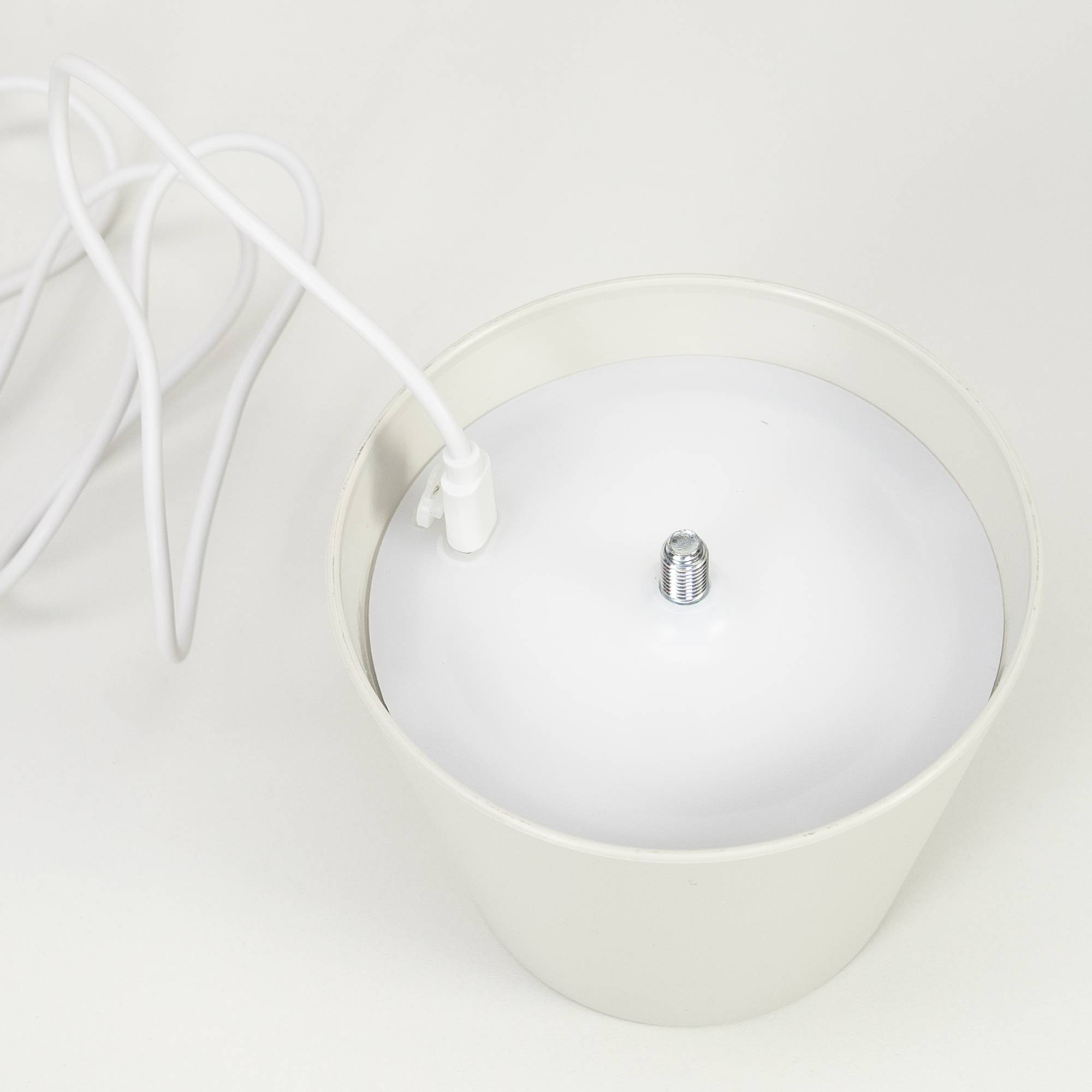 PNI LTW04 Tischleuchte mit LED 2,5 W, Akku 1200 mAh, Aufladung über USB-C, 150 Lumen, warmweißes Licht 3000 K, Farbe Weiß