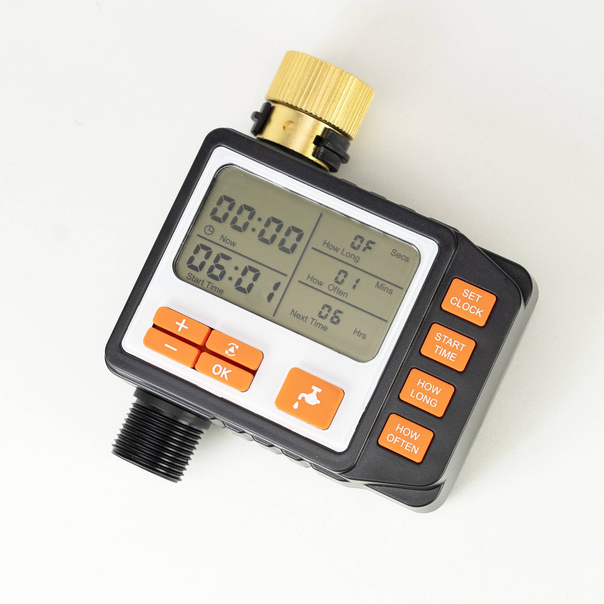 Bewässerungsprogrammierer PNI WT11, LCD-Display, 3/4 Anschluss, schwarz