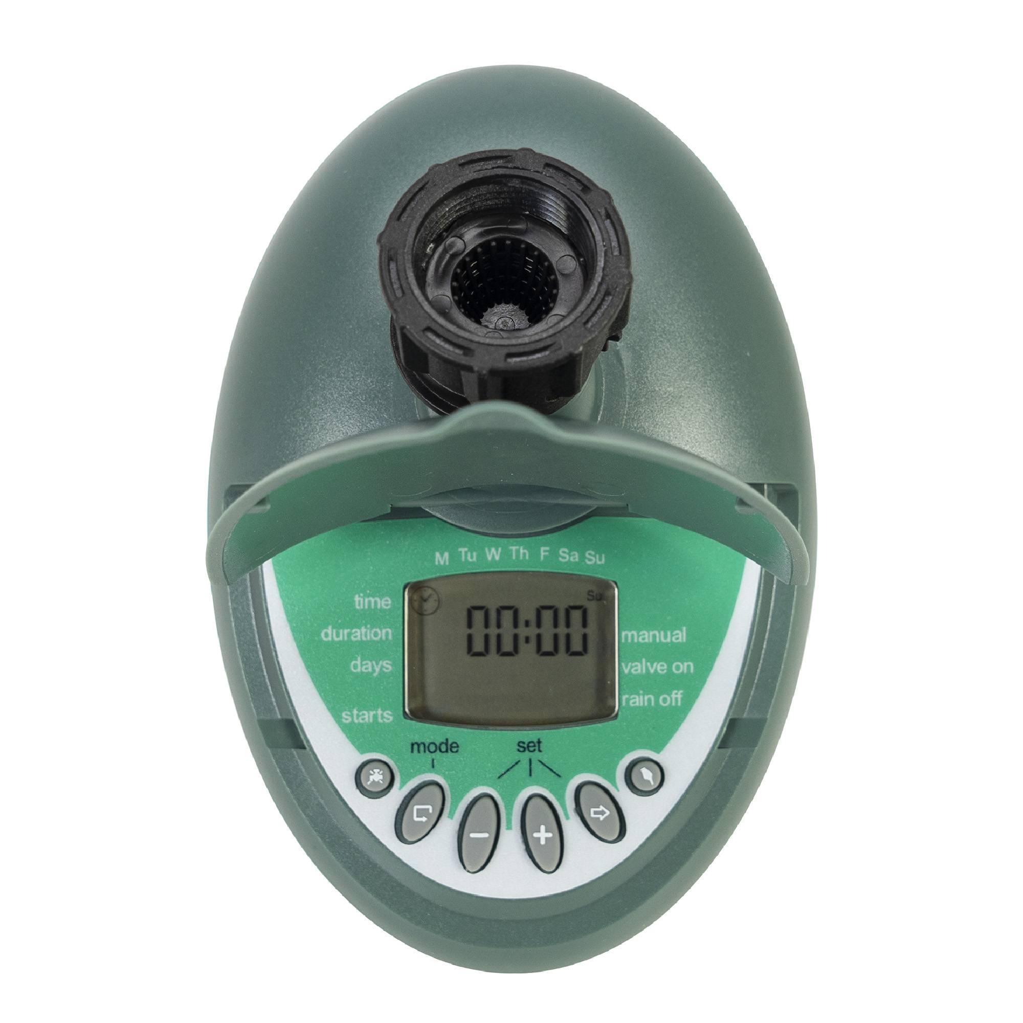 Bewässerungsprogrammierer PNI BX-6606, digital, 0,8 MPa, Schutzhülle, grün