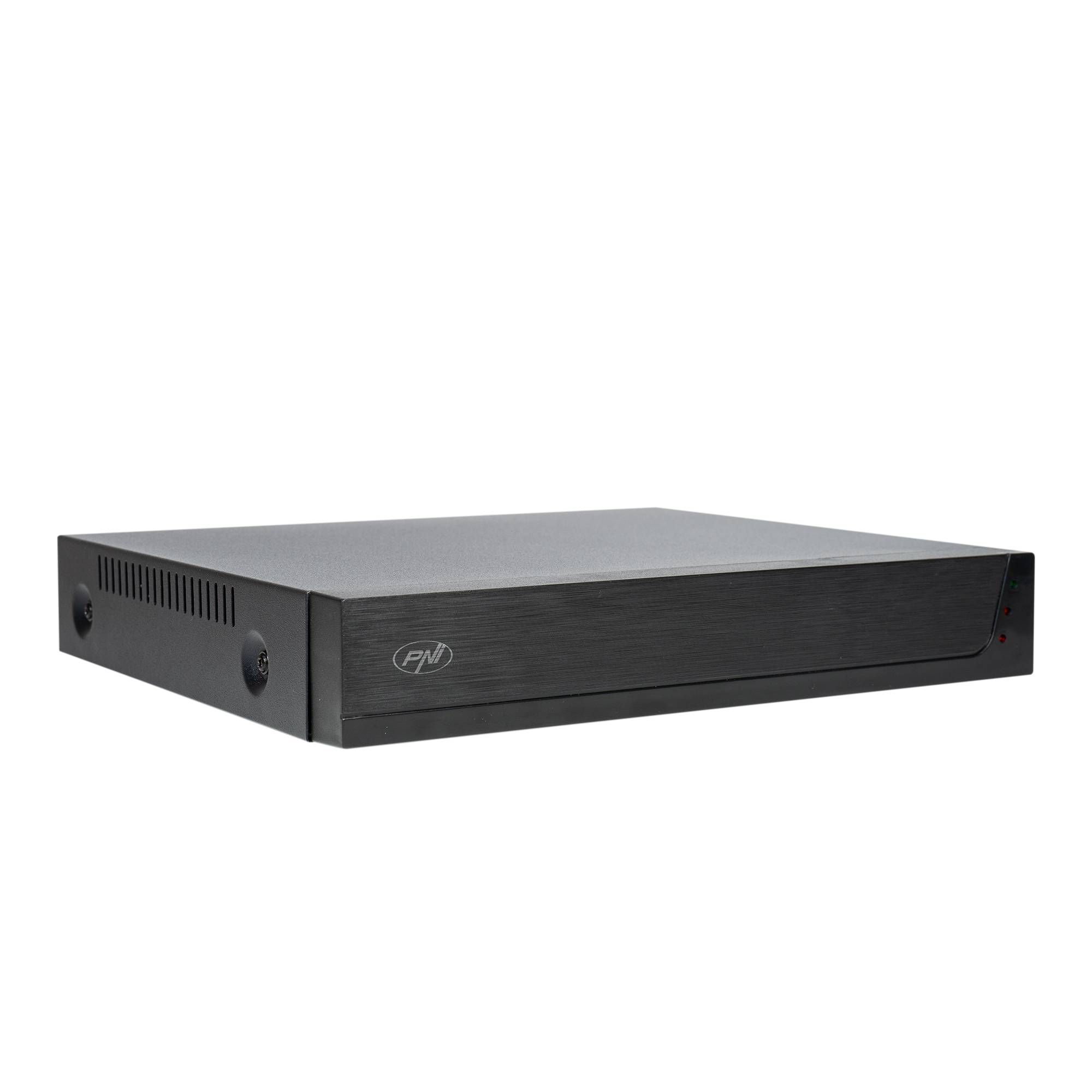 PNI House IPMAX POE 3 Videoüberwachungskit, NVR mit 4 POE-Ports, ONVIF und 4 Kameras mit IP 3MP, Outdoor, Power over Ethernet, Chiperkennung