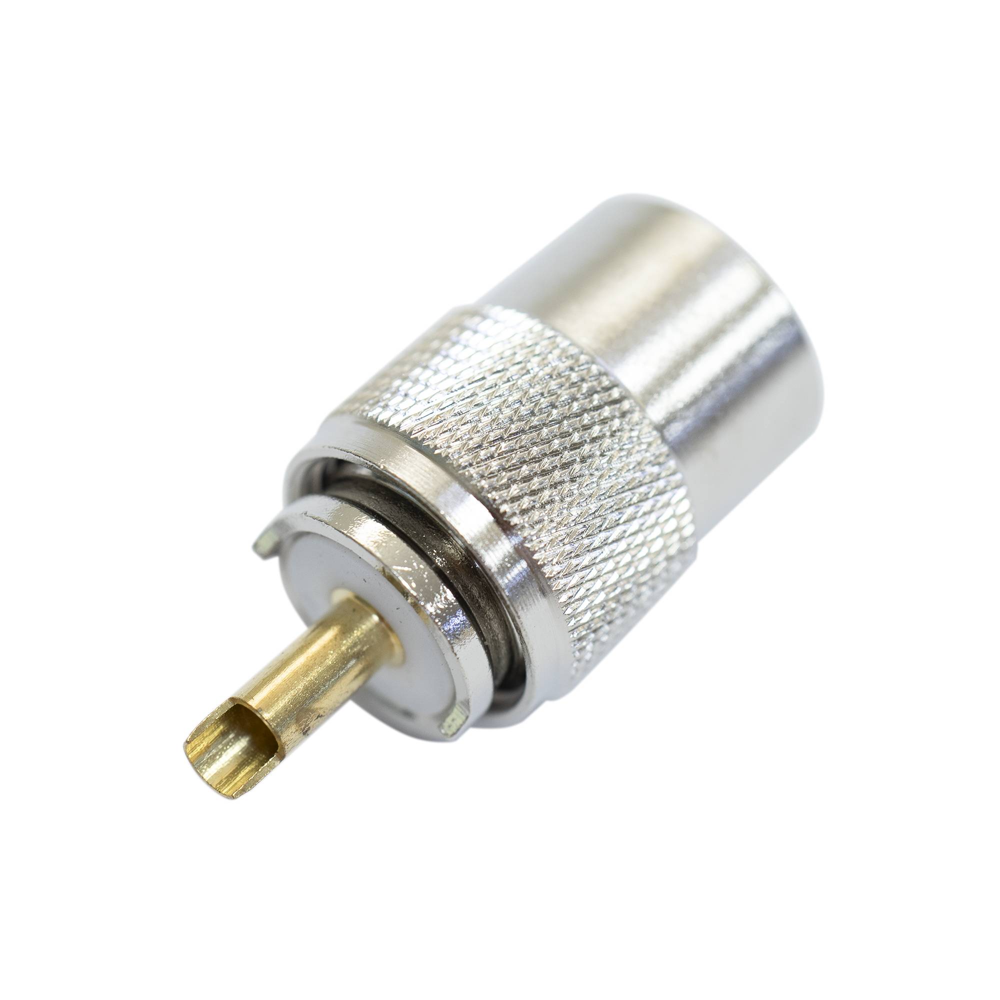 PNI PL259-Stecker für RG213-Kabel, goldener Mittelstift 9 mm