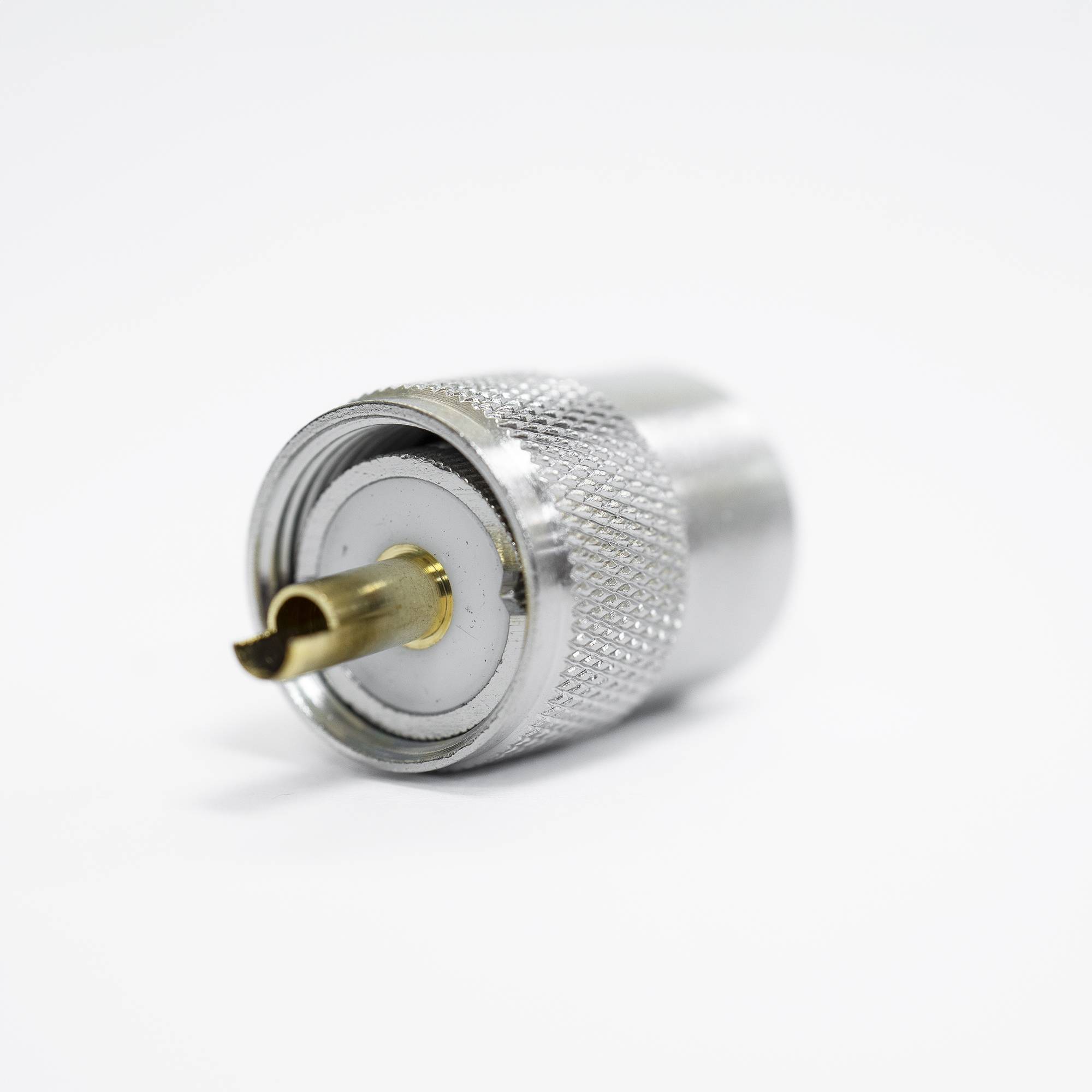 Set mit 10 PNI PL259-Steckern für RG58-Kabel, goldener Mittelstift 9 mm